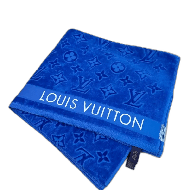 Louis Vuitton Louis Vuitton Logo Blue Beach Towel-2506 Size ONE SIZE - 1 Thumbnail