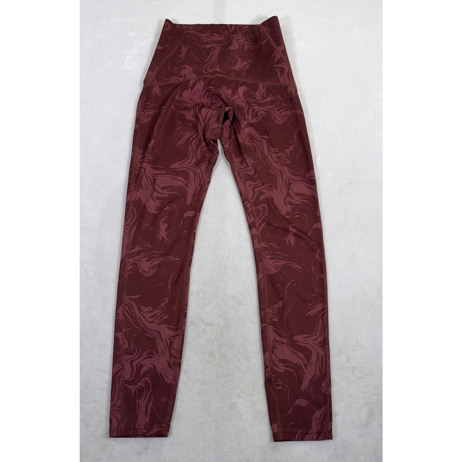 Gymshark Gymshark Maroon Marble Leggings Butt Scrunch Small Size 22" - 4 Thumbnail