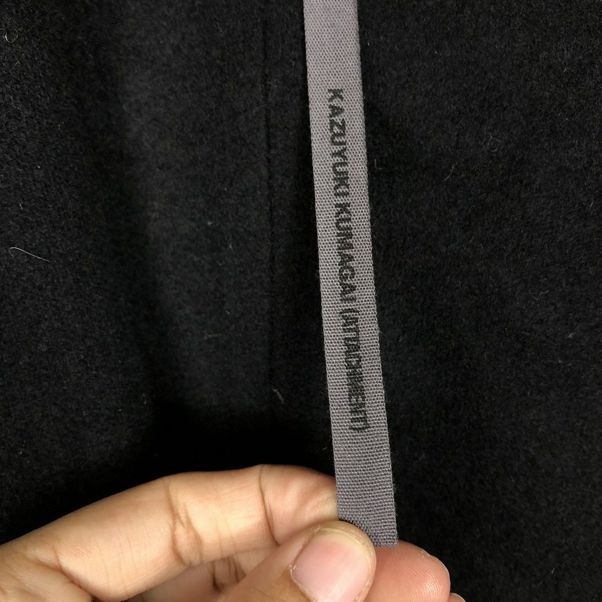 Kazuyuki Kumagai Attachment 🔥WOOL LONG JACKET HOODIE BONDAGE DESIGN KAZUYUKI KUMAGAI Size US M / EU 48-50 / 2 - 20 Thumbnail