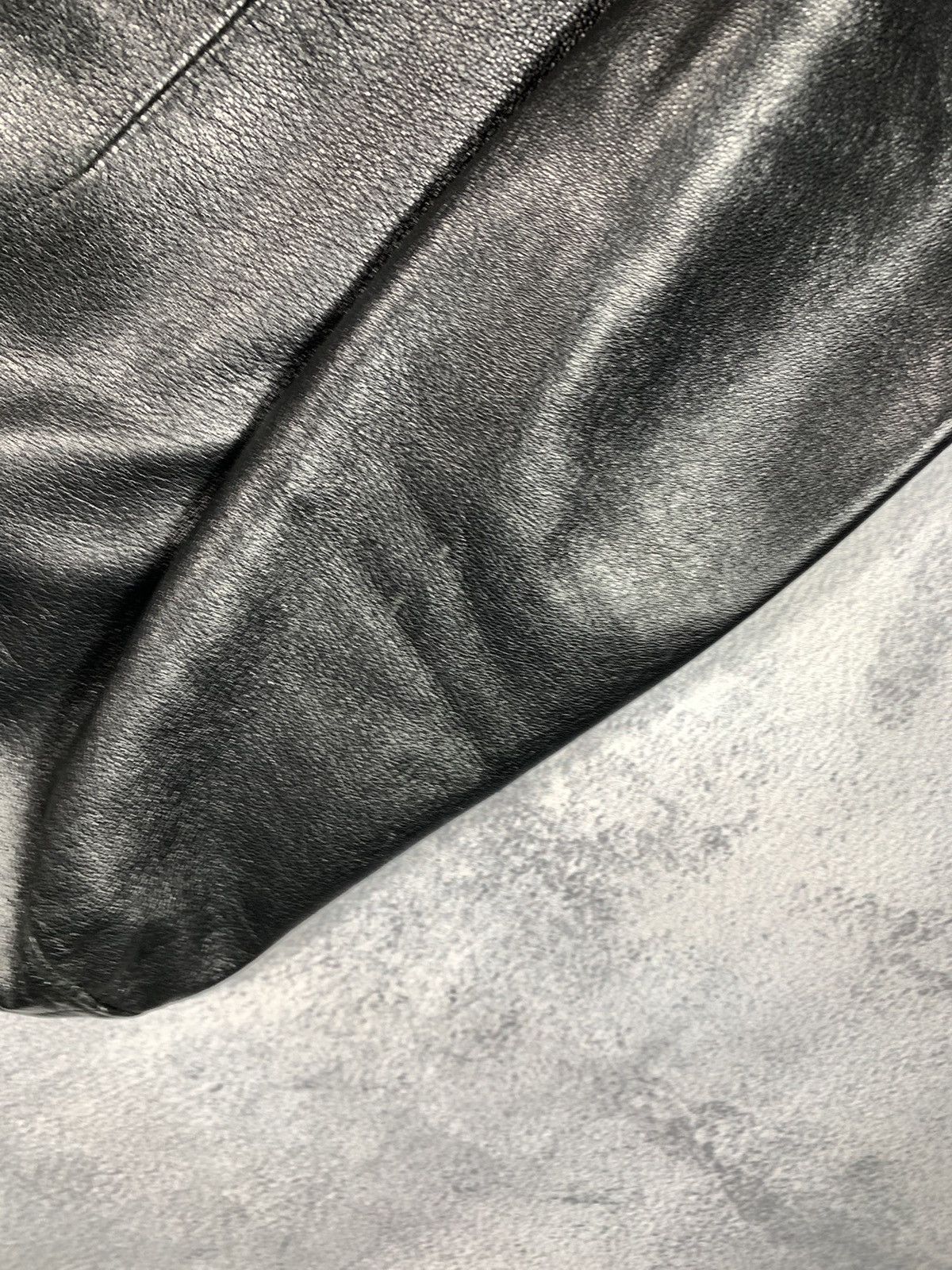 Trussardi × Vintage Vintage 90s Trussardi leather jacket blazer opium bondage Size L / US 10 / IT 46 - 16 Thumbnail