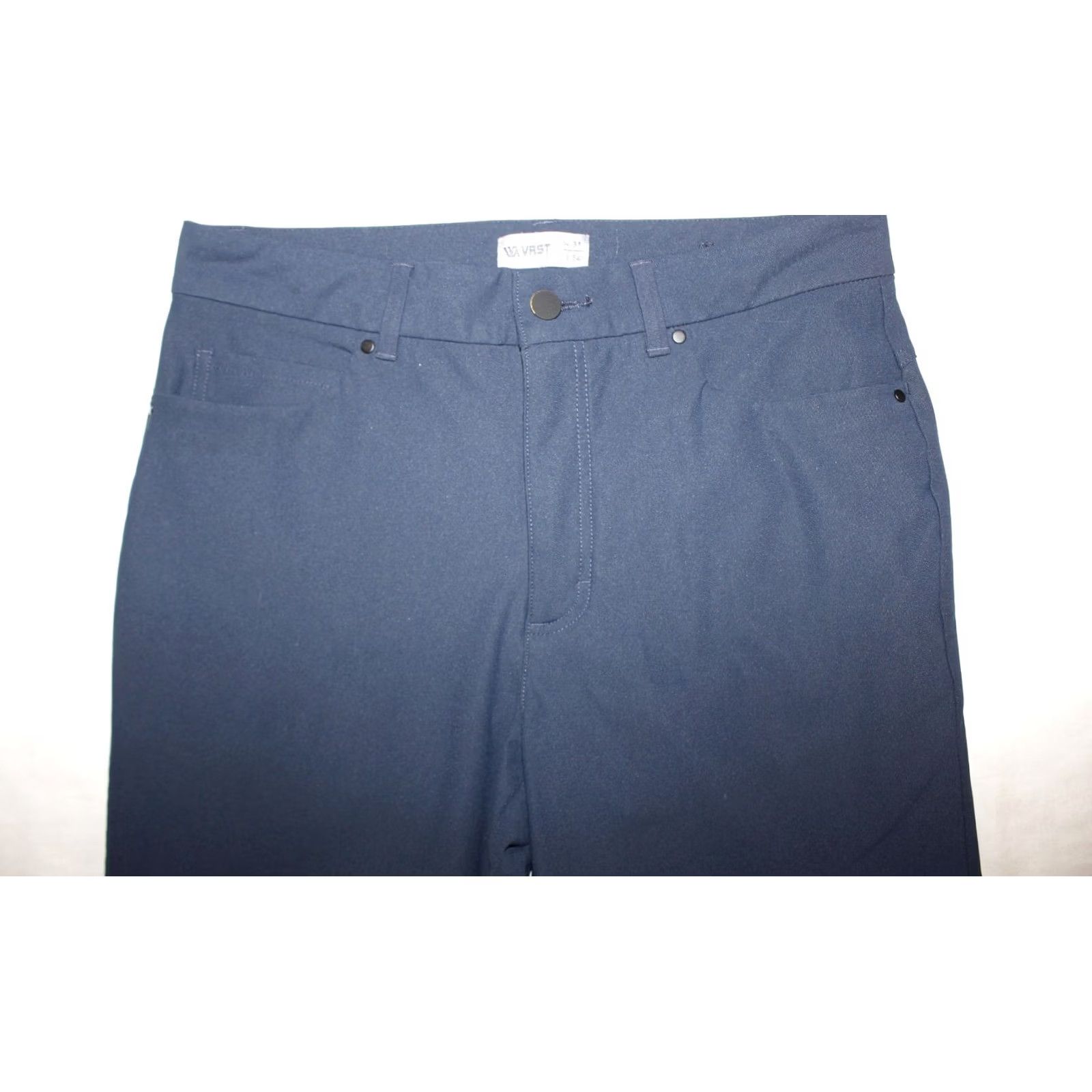 Vintage VRST Pants Men's 31x32 Limitless Commuter 5 Pocket Athletic Golf Navy Blue Size US 31 - 2 Thumbnail