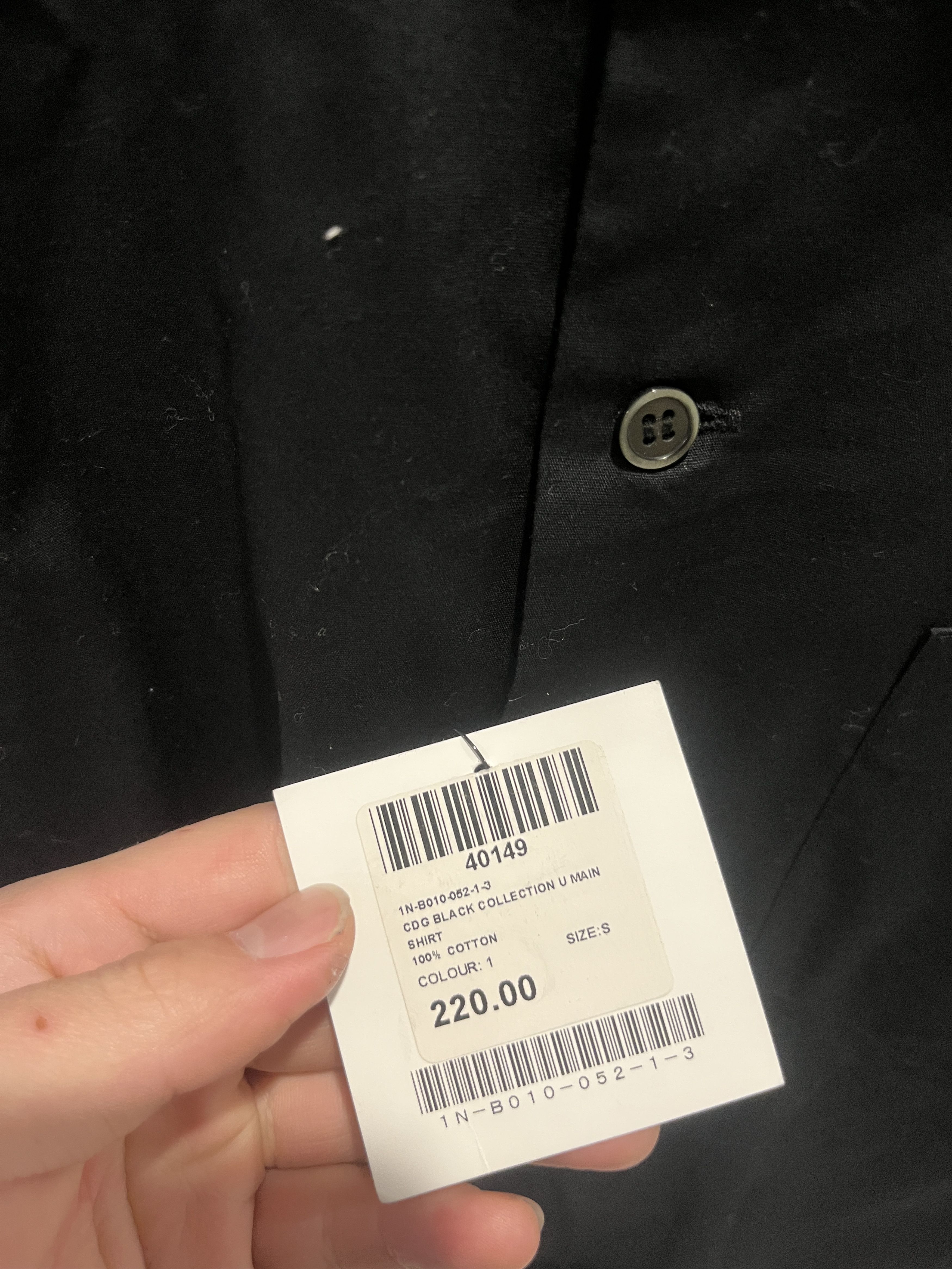 Comme des Garcons Black Commes des Garcones 'Black' Ruffled cotton button up Size S / US 4 / IT 40 - 5 Thumbnail