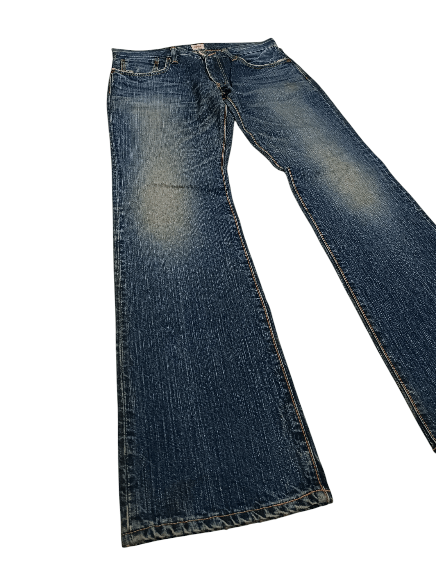 Edwin Vintage Edwin Made In Japan Orange Tab Flared Boot Cut Size US 34 / EU 50 - 1 Thumbnail