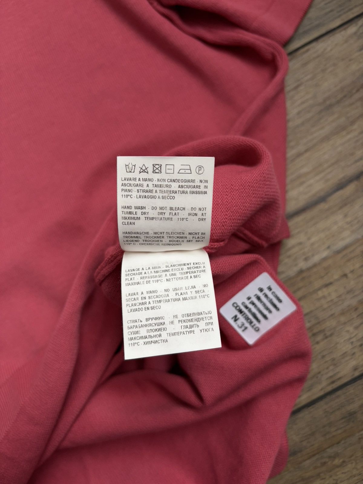 Gran Sasso Gran Sasso Pink Polo Shirt Size US L / EU 52-54 / 3 - 7 Thumbnail