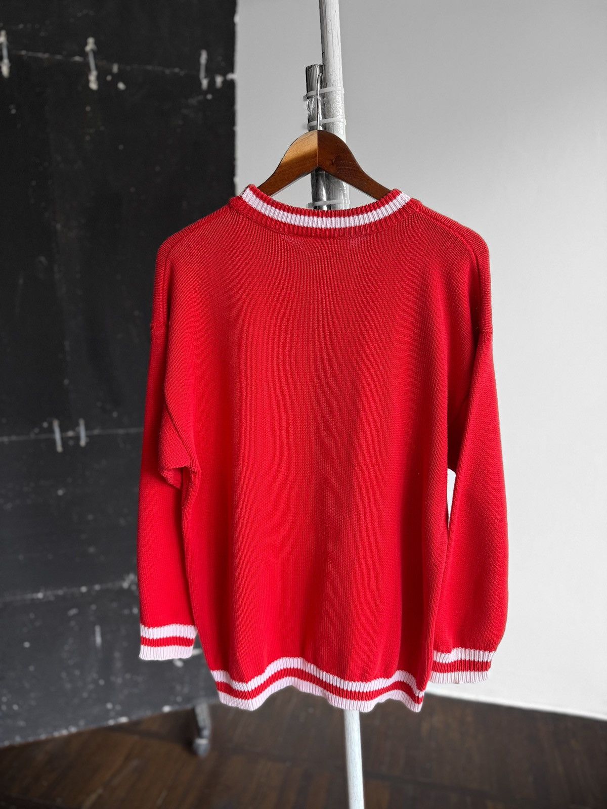 Designer Pierre Cavallo Mens Vintage Golf Dog Graphic Knit Sweater Size US M / EU 48-50 / 2 - 2 Thumbnail