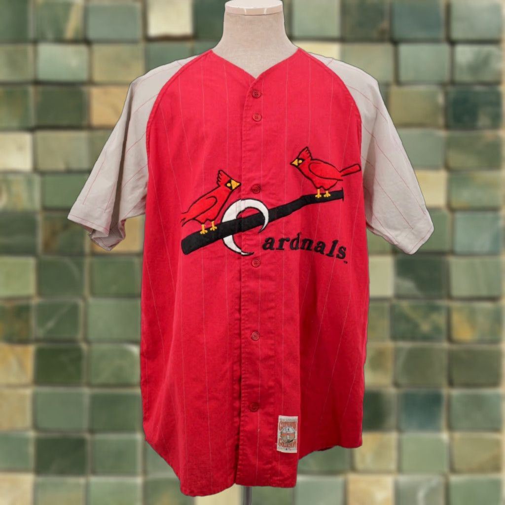 Vintage St Louis 1934 Cardinals Mirage First String Baseball Jersey Shirt XL Cooperstown Size US XL / EU 56 / 4 - 1 Thumbnail