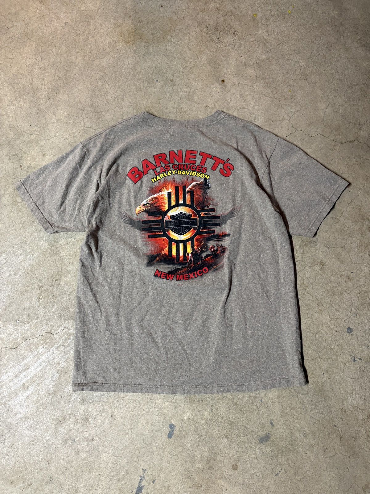 Harley Davidson Vintage 00’s Harley Davidson Made In USA Tee T-shirt Gray Size US L / EU 52-54 / 3 - 3 Thumbnail