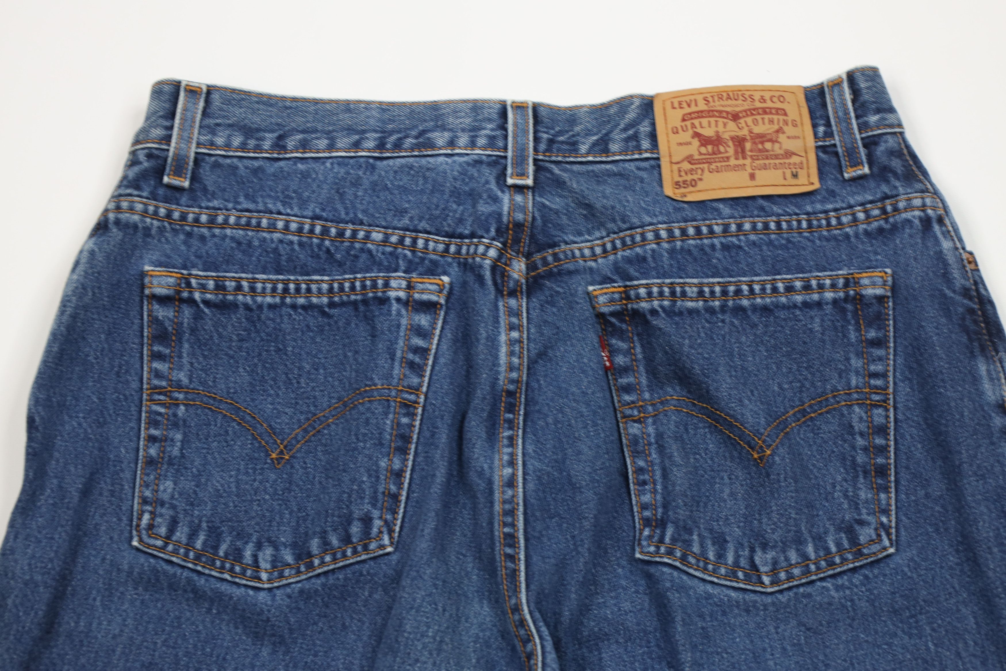 Levi's Vintage Y2K 2000 Levis 550 Relaxed Tapered Leg Denim Jeans Size 34" / US 12 / IT 48 - 11 Thumbnail