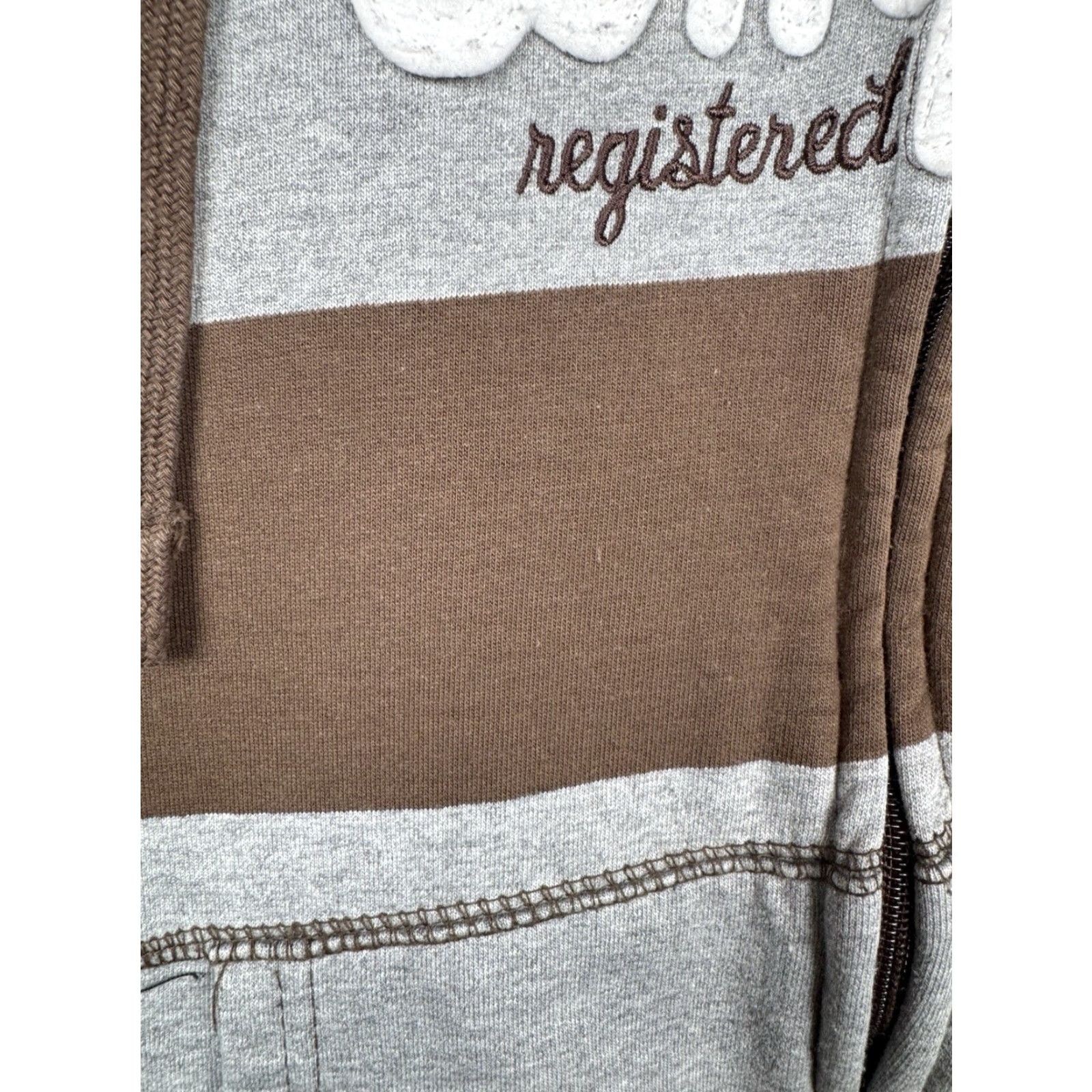 Ecko Unltd. VINTAGE Ecko Unltd. Hoodie Full Zip Striped Gray Brown Men’s L - Y2K Sweatshirt Fashion Sports Logo Crew Neck All Seasons Mens Size US L / EU 52-54 / 3 - 7 Thumbnail