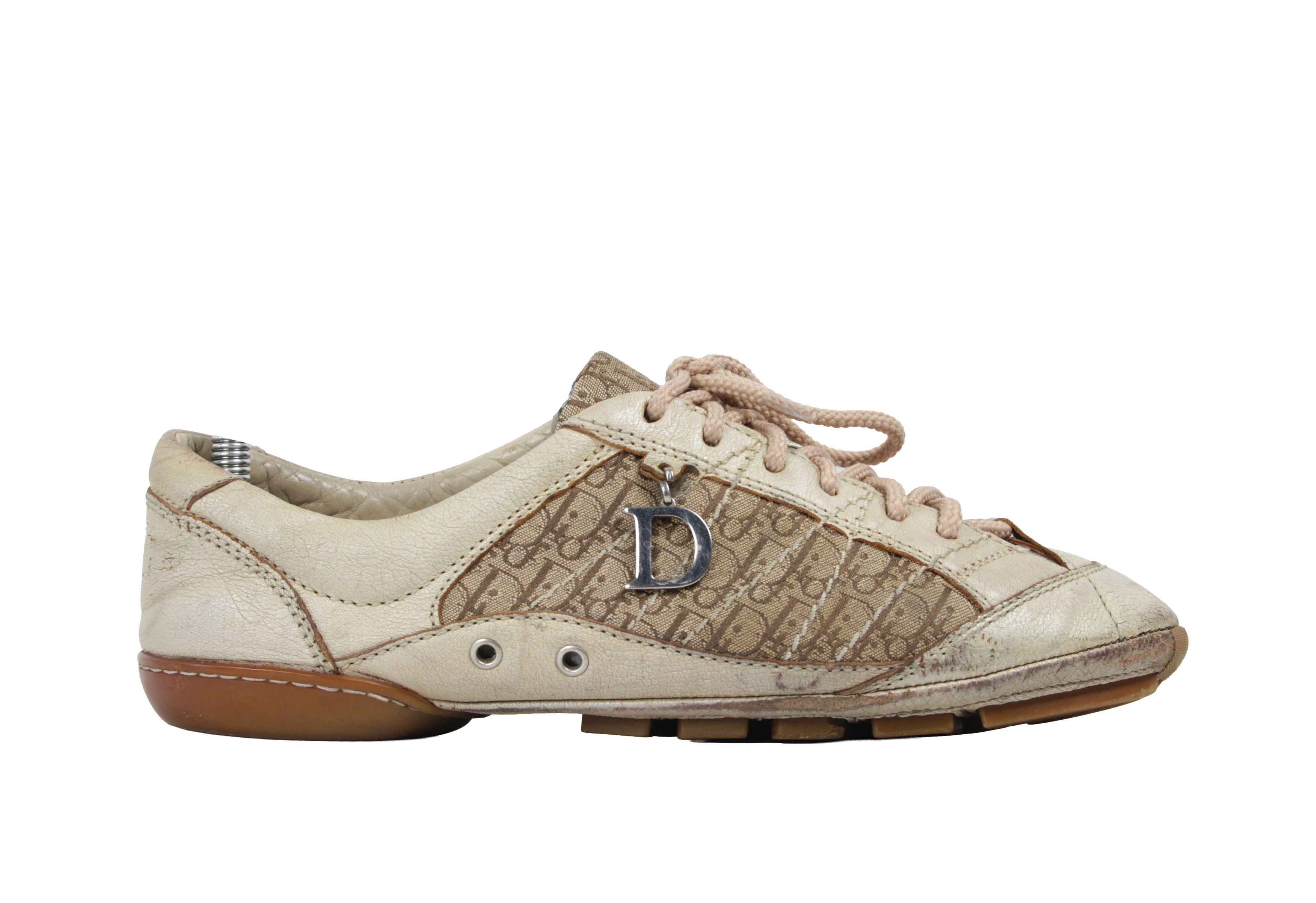 Dior 00S Galliano Era Diorissimo Low Sneakers Vintage Size US 8 / IT 38 - 1 Thumbnail