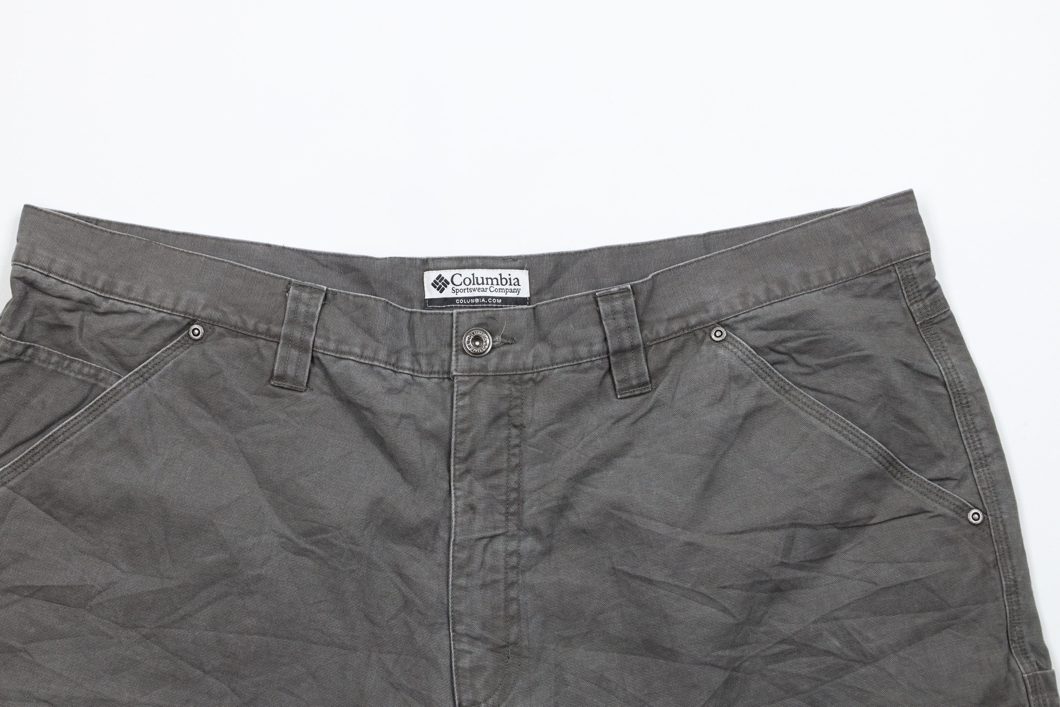 Columbia × Vintage Vintage Columbia Spell Relaxed Fit Canvas Cargo Shorts Gray Size US 42 / EU 58 - 2 Thumbnail
