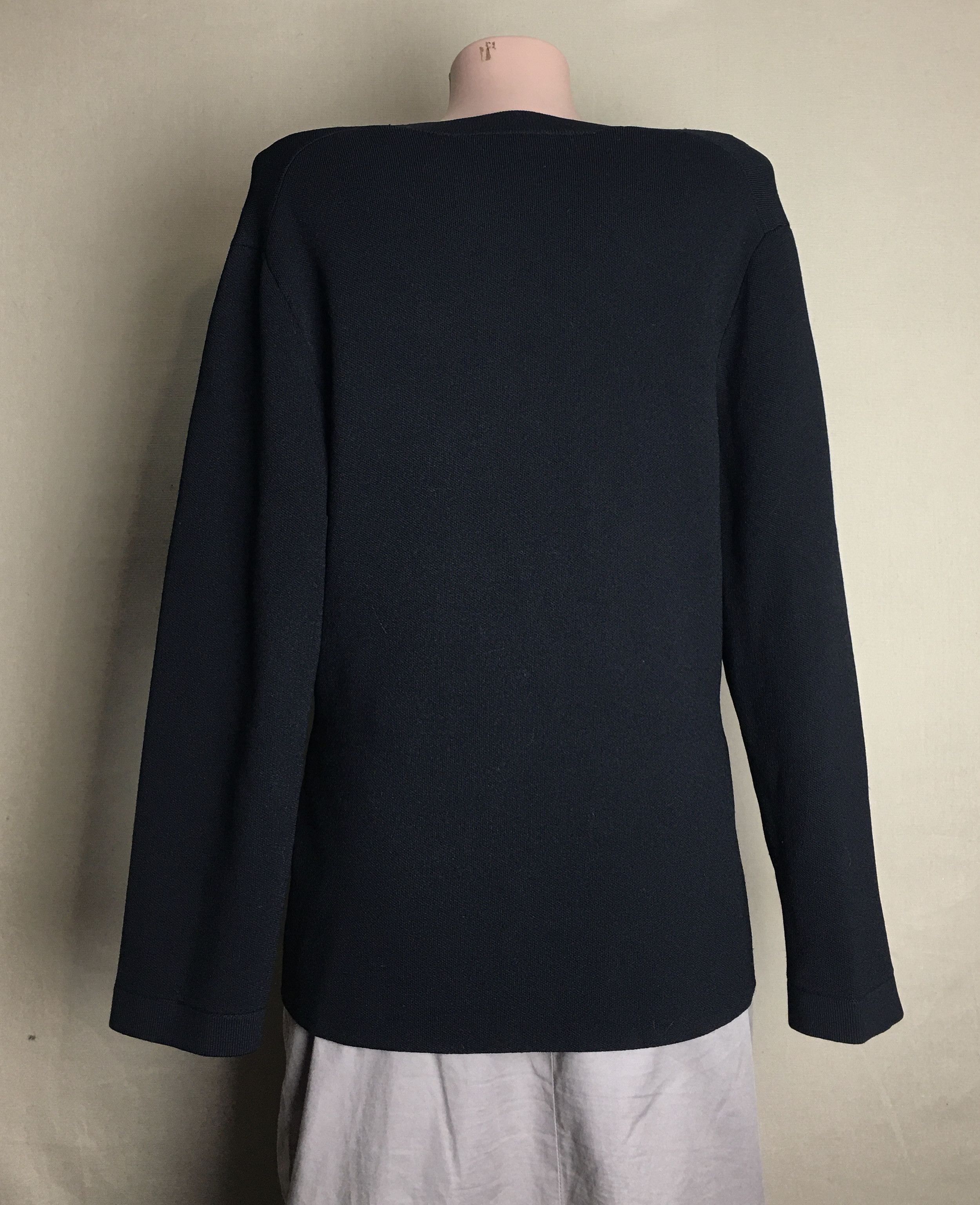 Maje MAJE Embroidered Logo Knitted Cardigan Black Size 2/M Size M / US 6-8 / IT 42-44 - 9 Thumbnail