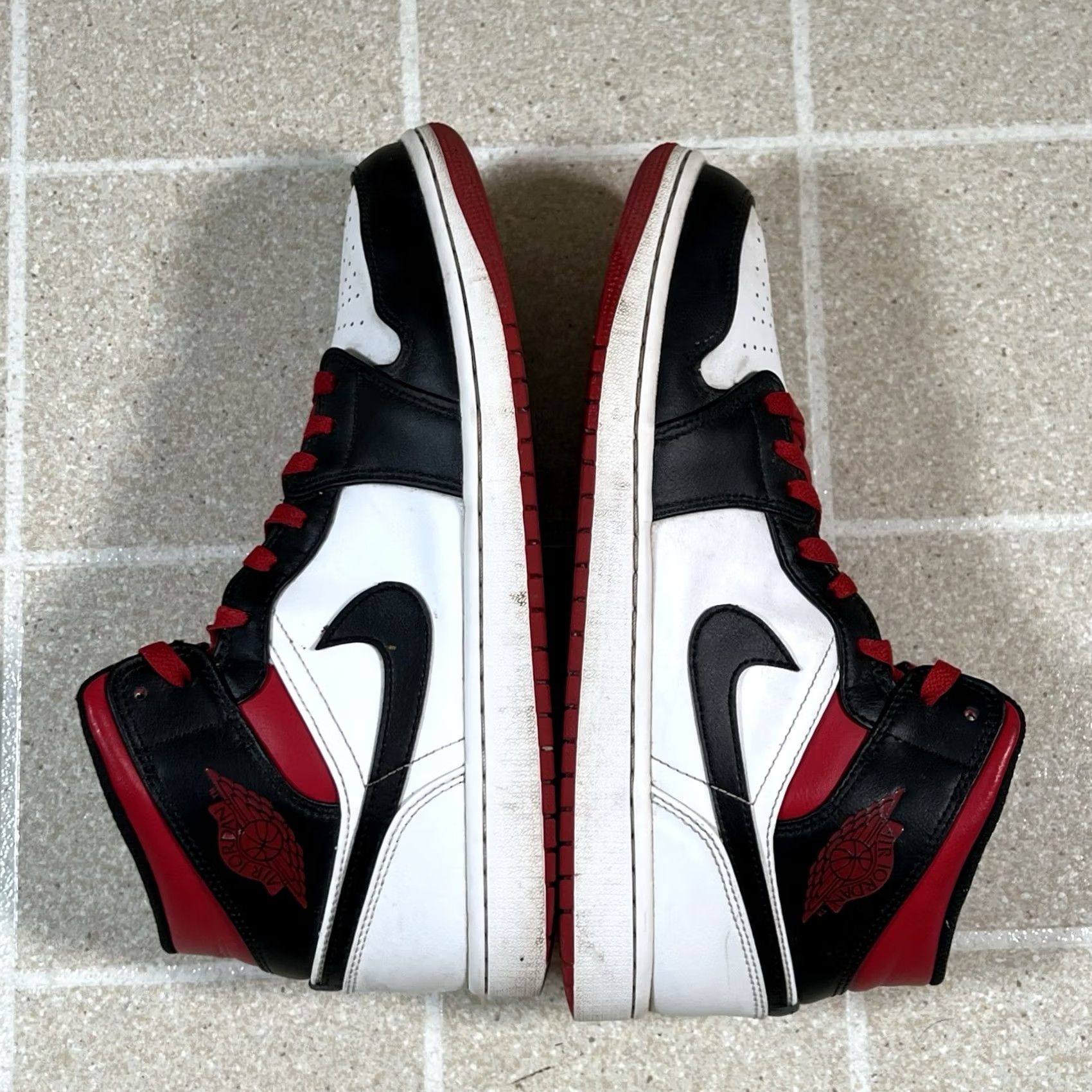 Jordan Brand Jordan Air Jordan 1 Mid Sneaker Gym Red Black White DQ8426-106 Leather Mid Top Men Size US L / EU 52-54 / 3 - 7 Thumbnail