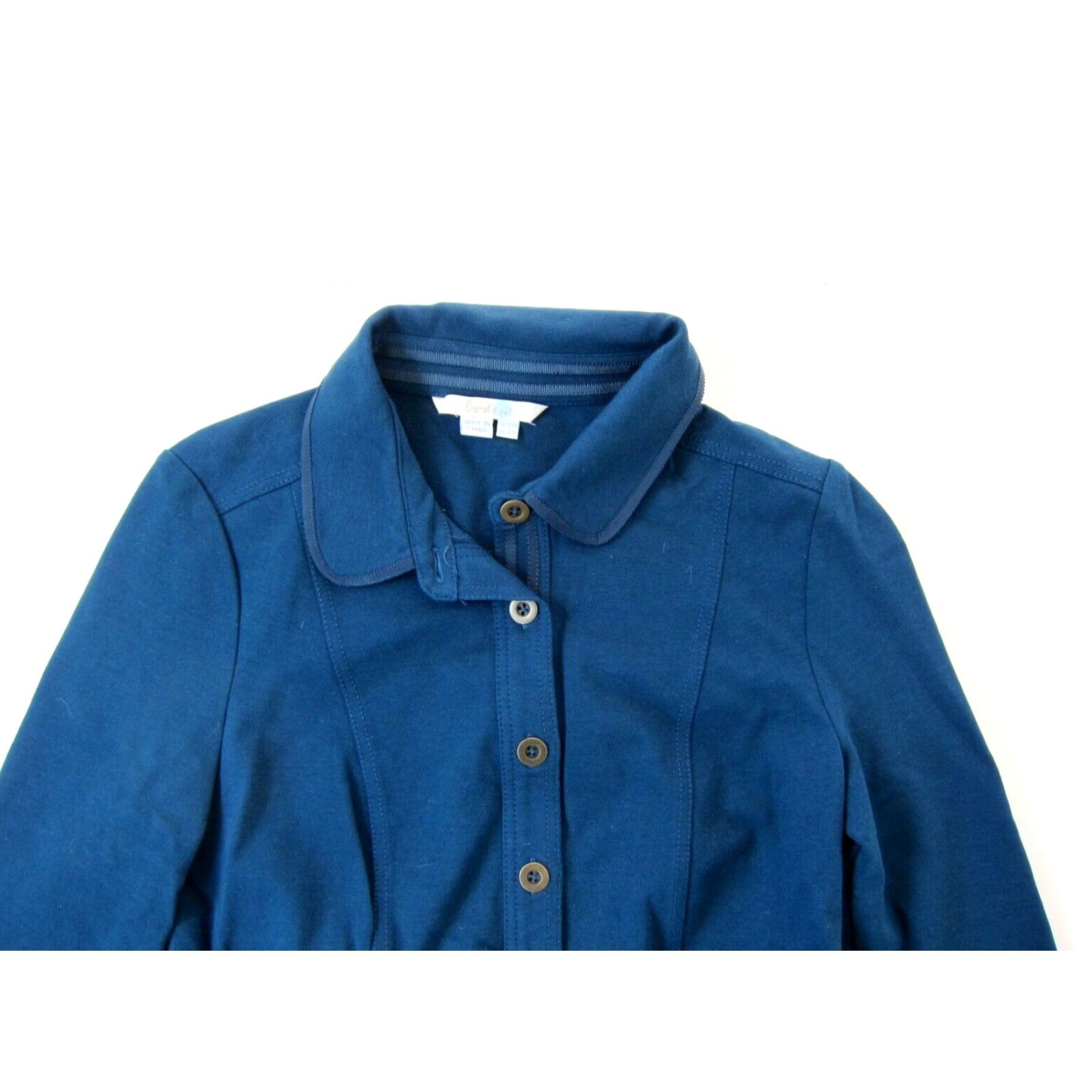 Boden Boden Ocean Blue Stretch Collared 3/4 Sleeve Button Down Shirt Dress Women 6 Size M / US 6-8 / IT 42-44 - 5 Thumbnail