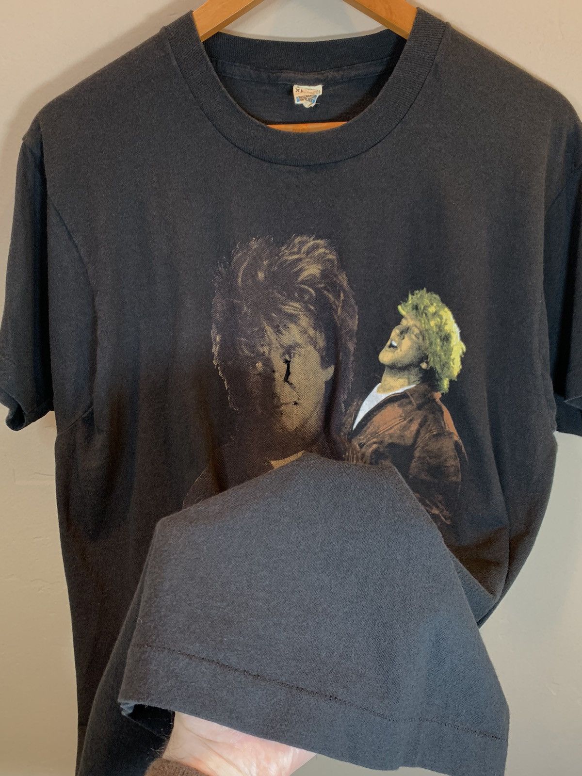 Band Tees × Vintage *RARE* Vintage 1991 Rod Stewart Vagabond Heart Tour T-Shirt Size US XL / EU 56 / 4 - 5 Thumbnail
