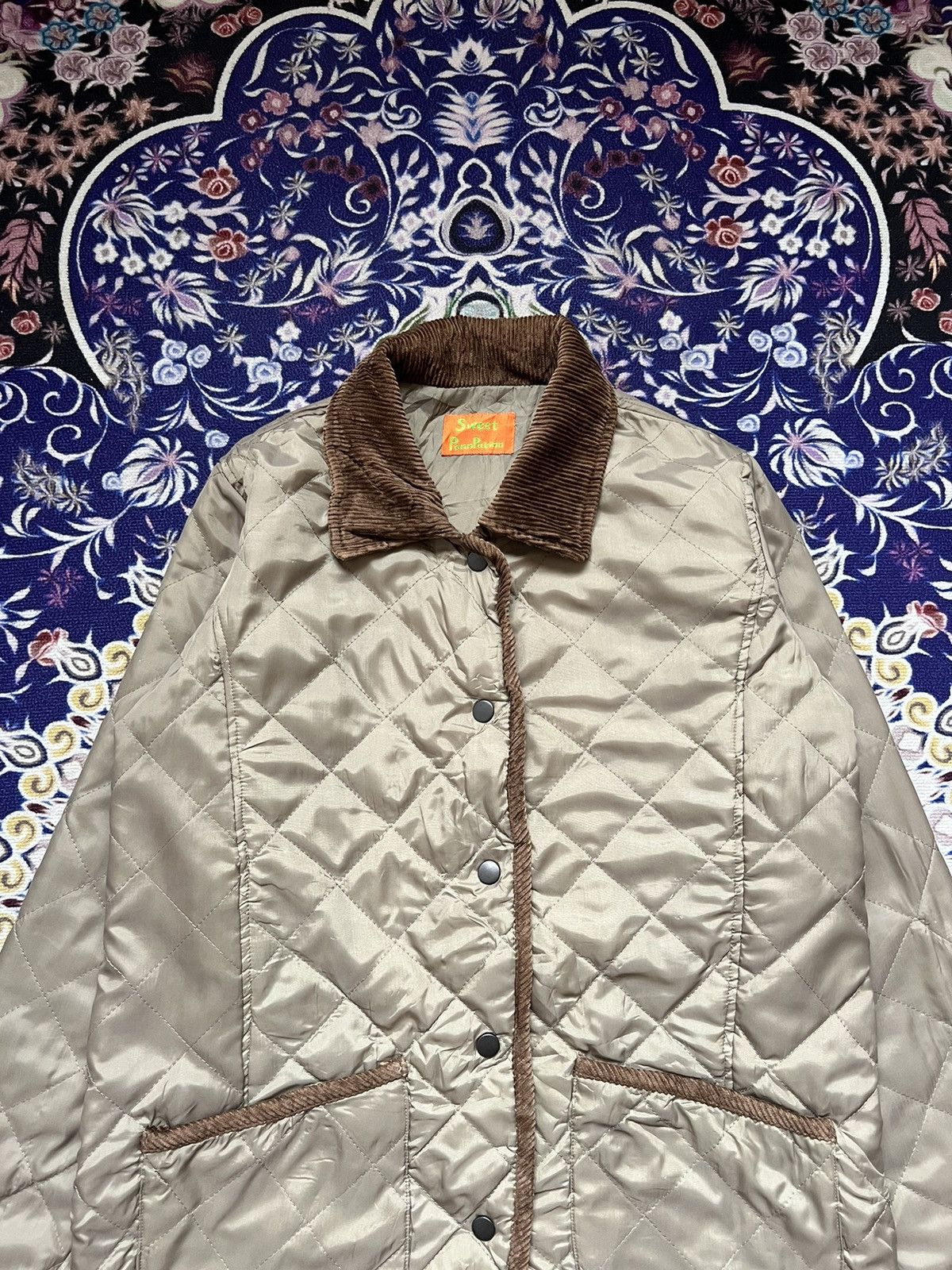Japanese Brand Sweet Pannpukinn Corduroy Quilted Jacket Designer Japanese Size US M / EU 48-50 / 2 - 5 Thumbnail