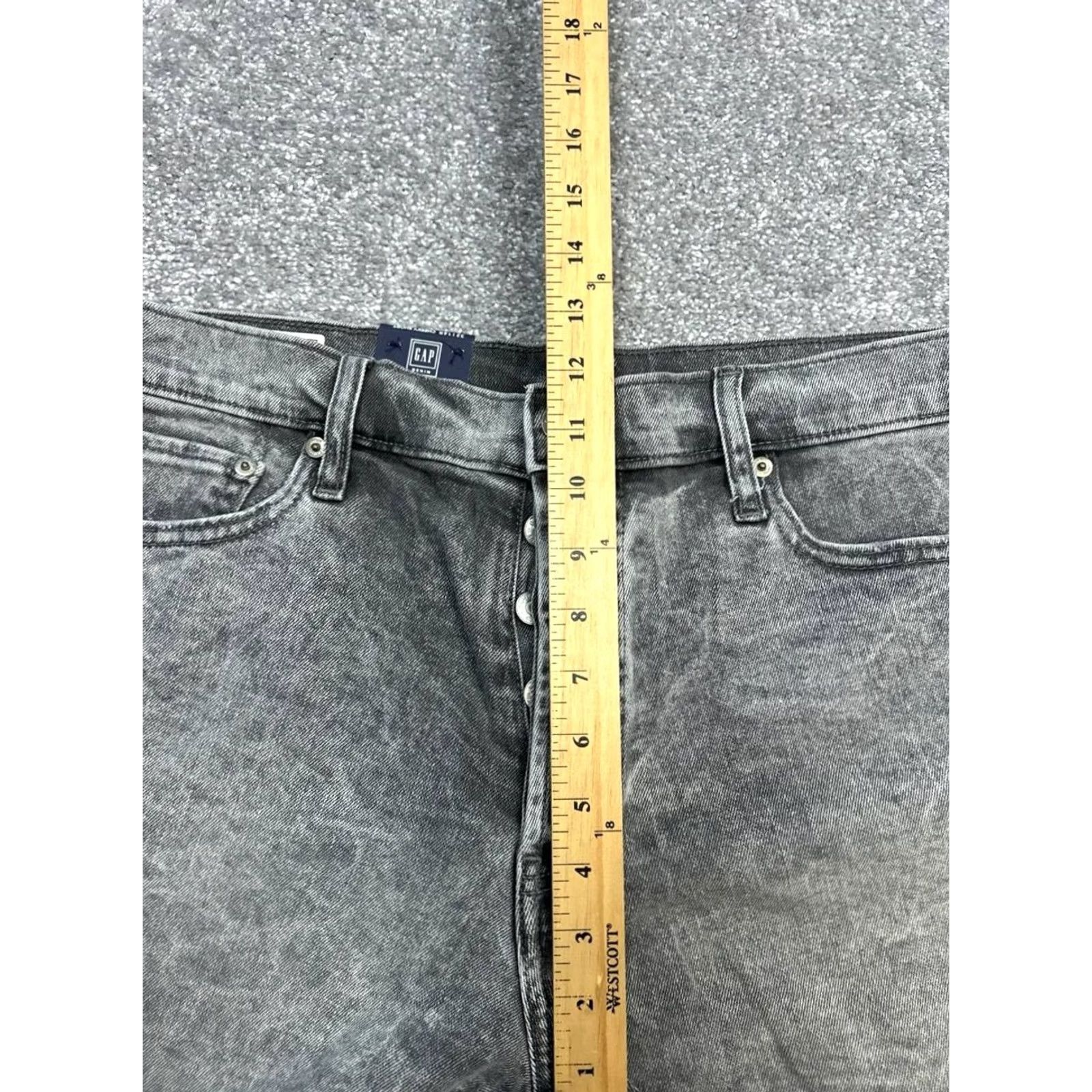 Gap Gap Shorts Womens 32 Gray Cheeky Denim Cotton Stretch High Rise Beach New Size 24" / US 00 / IT 34 - 5 Thumbnail