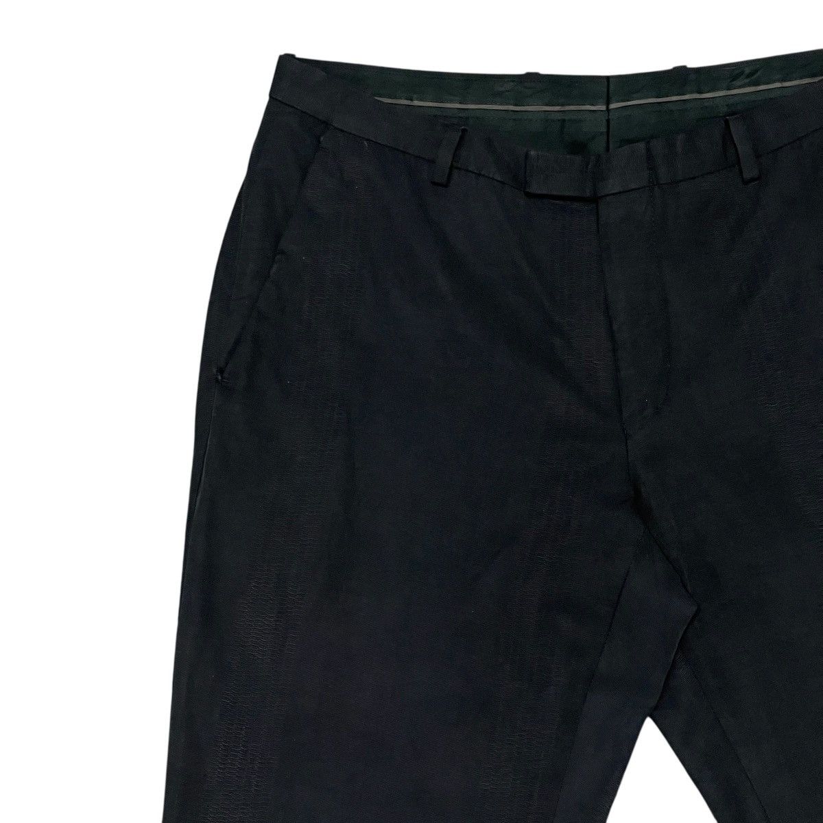 Gucci Vintage Gucci Black Flat Front Straight Leg Casual Pants Size US 31 - 6 Thumbnail