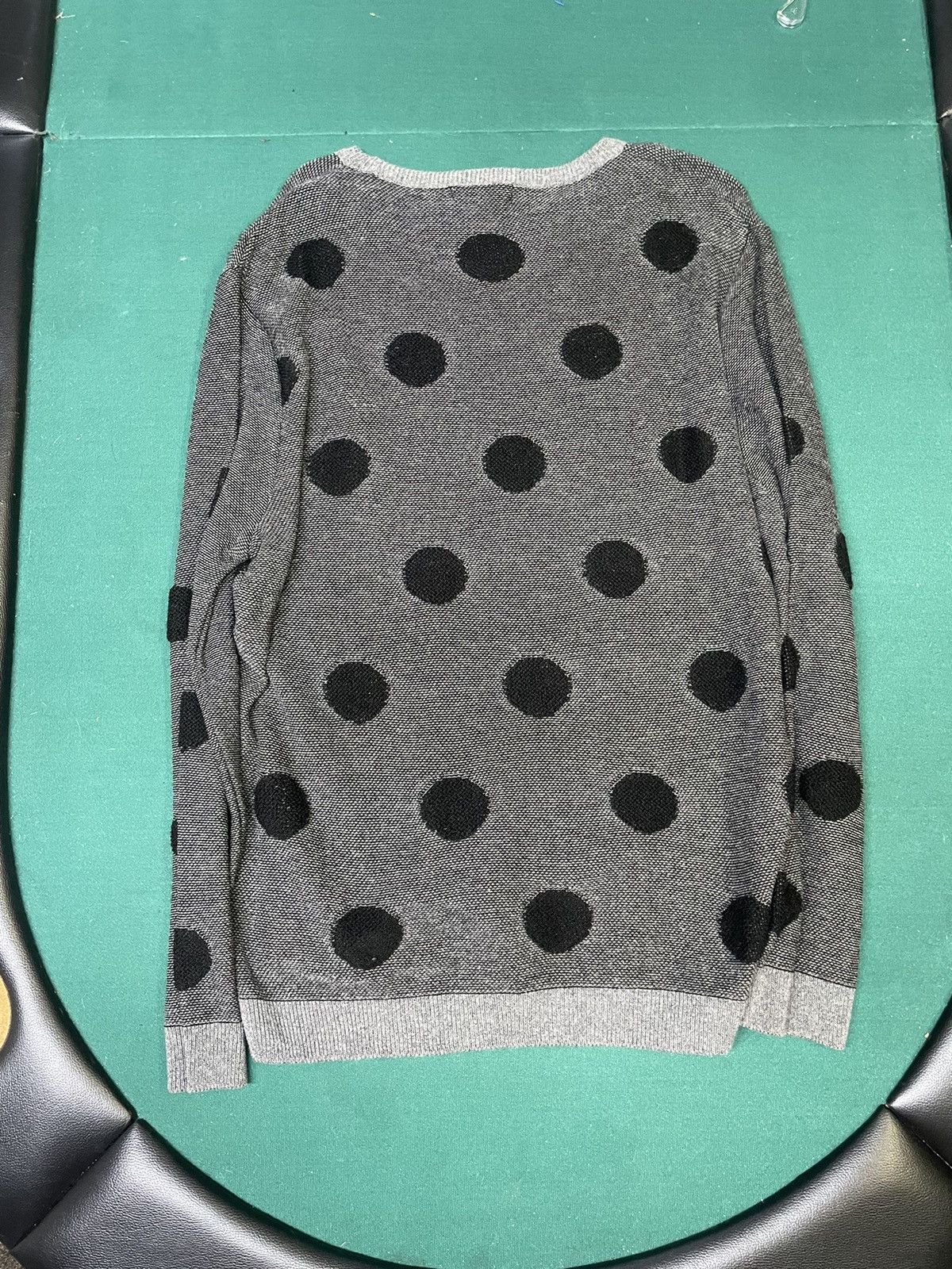 River Island River Island - Grey Polka Dot Knit Sweater (XL) Size US XL / EU 56 / 4 - 3 Thumbnail