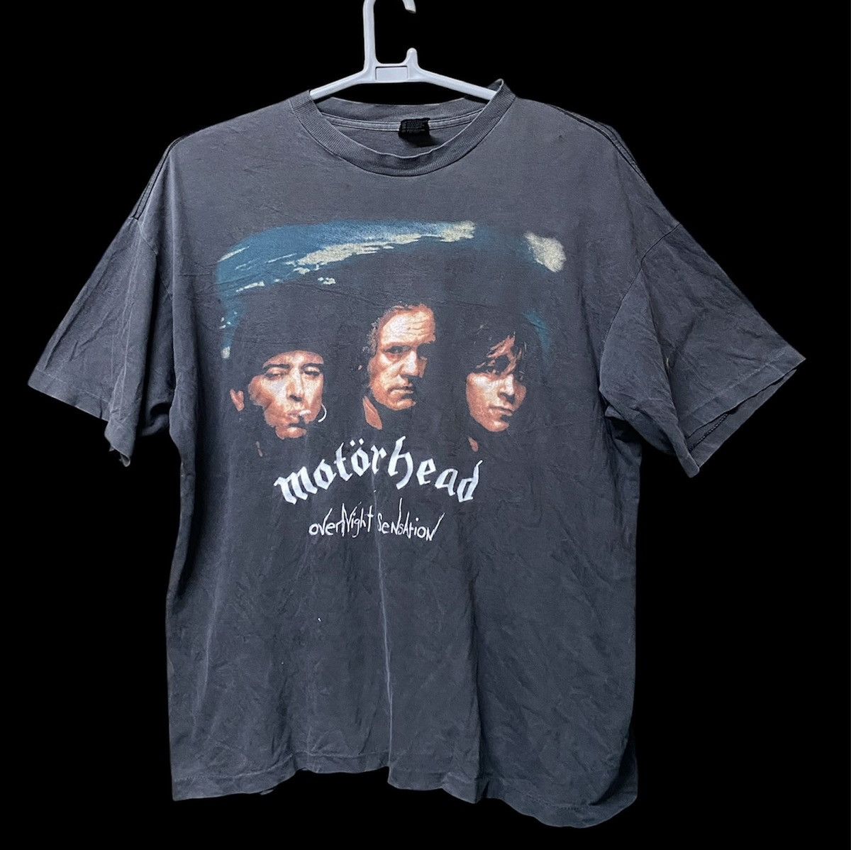 Vintage Sunfaded Vintage MOTORHEAD Overnight Sensation 1996 Size US XL / EU 56 / 4 - 1 Thumbnail