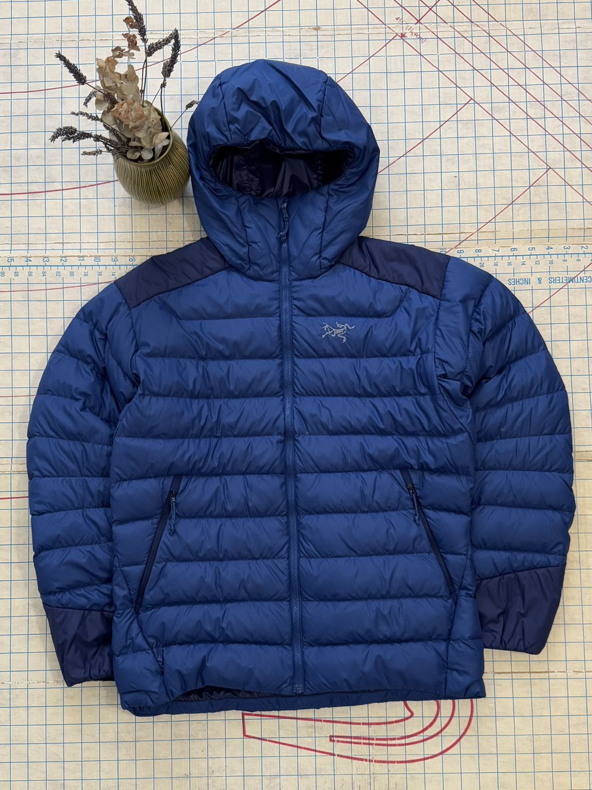 Arcteryx Cerium LT Two Tone Blue Full Zip Puffer Jacket Med