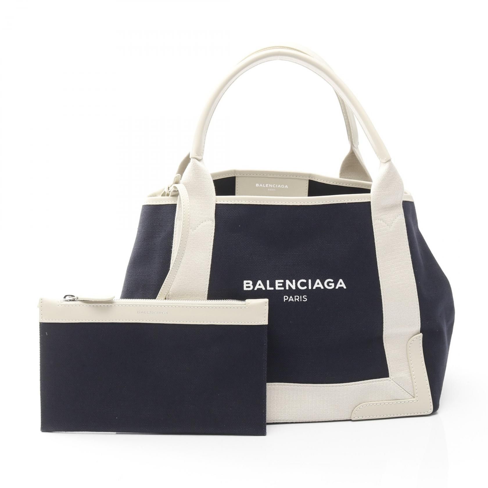 Balenciaga Balenciaga Balenciaga Navy Cabas S Tote Bag Leather Tote Bag 339933 DUTY FREE for USA Size ONE SIZE - 1 Thumbnail