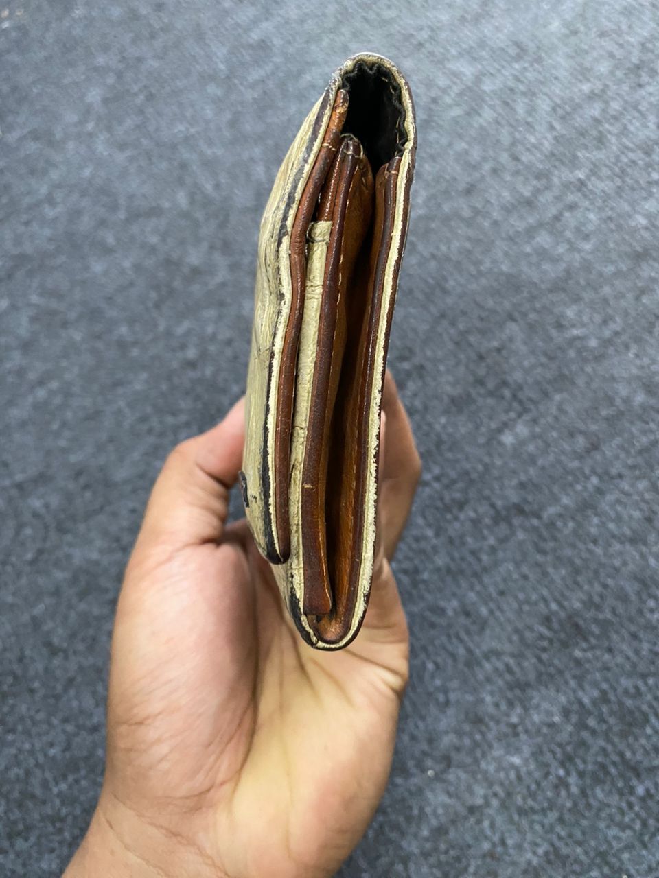 Diesel × Genuine Leather Diesel Crocs Embossed Genuine Leather Wallet Size ONE SIZE - 7 Thumbnail