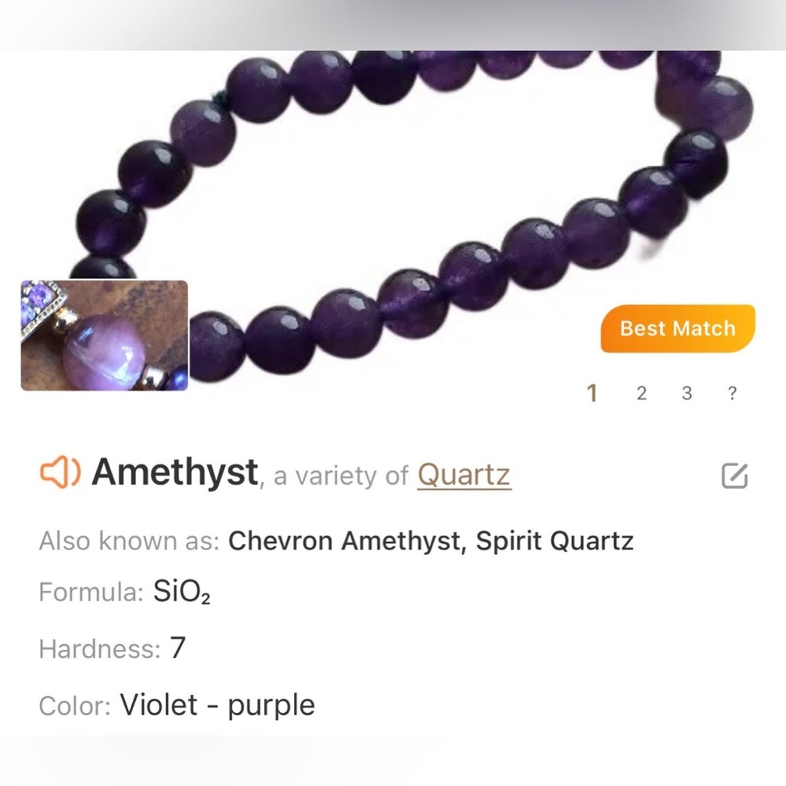 Handmade Handcrafted repurpose lilac freshwater purple Pearl necklace Size ONE SIZE - 14 Thumbnail
