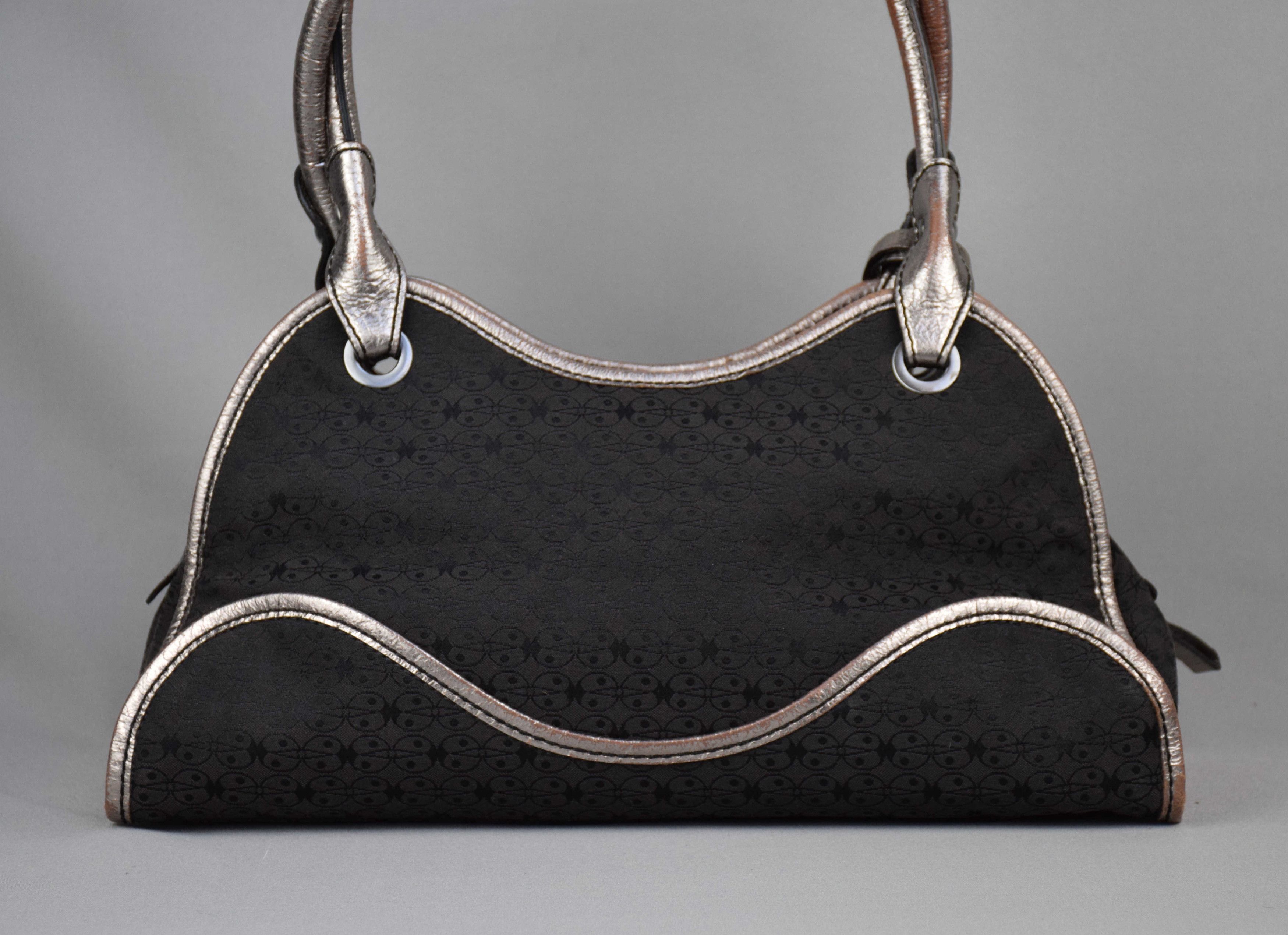 Other Coccinelle Bag Gray Fabric Branded Designer Handbag Zip Size ONE SIZE - 6 Thumbnail