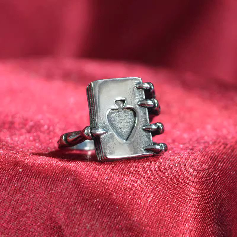 Jewelry Skull Modern Jewelry Rings Open Size Chrome Ring (Size 7-13) Size ONE SIZE - 1 Thumbnail