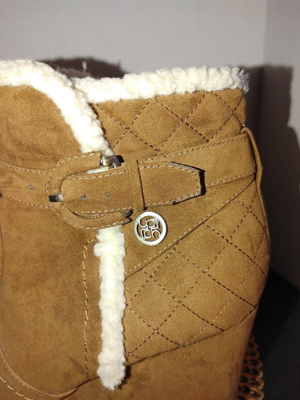 LIZ LISA Liz Claiborne Suede Wedge Ankle Booties Size 11M Size US 11 / IT 41 - 2 Thumbnail