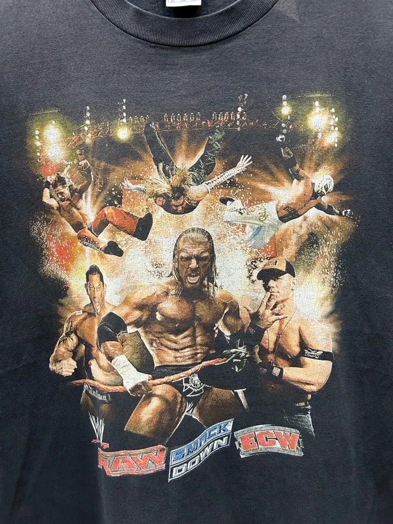 WWE Vintage 2000s WWE - Raw , Smack down , ECW tshirt size XL Size US XL / EU 56 / 4 - 4 Thumbnail