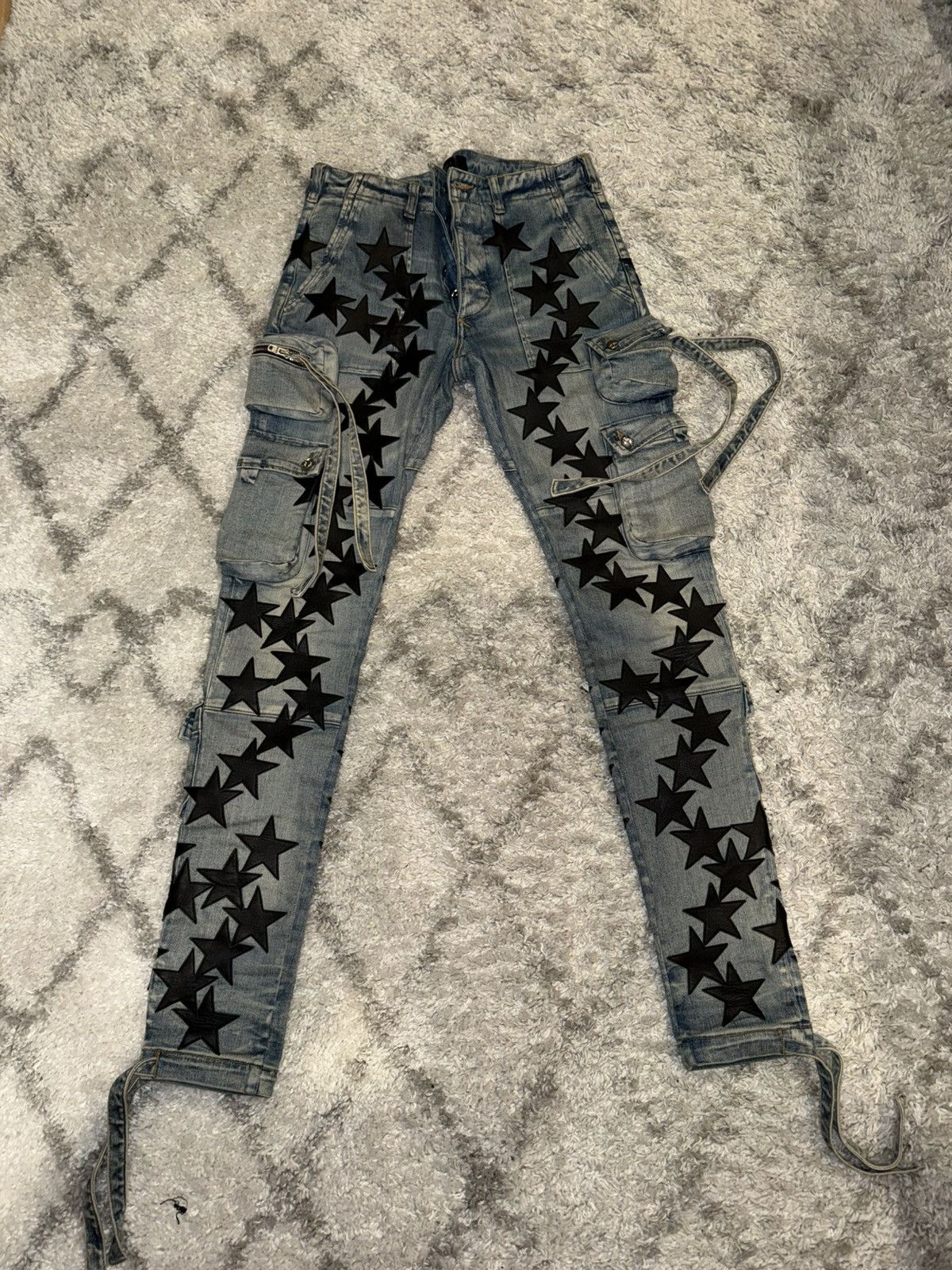 Amiri Amiri Star Denim Strap Jeans Size US 32 / EU 48 - 1 Thumbnail