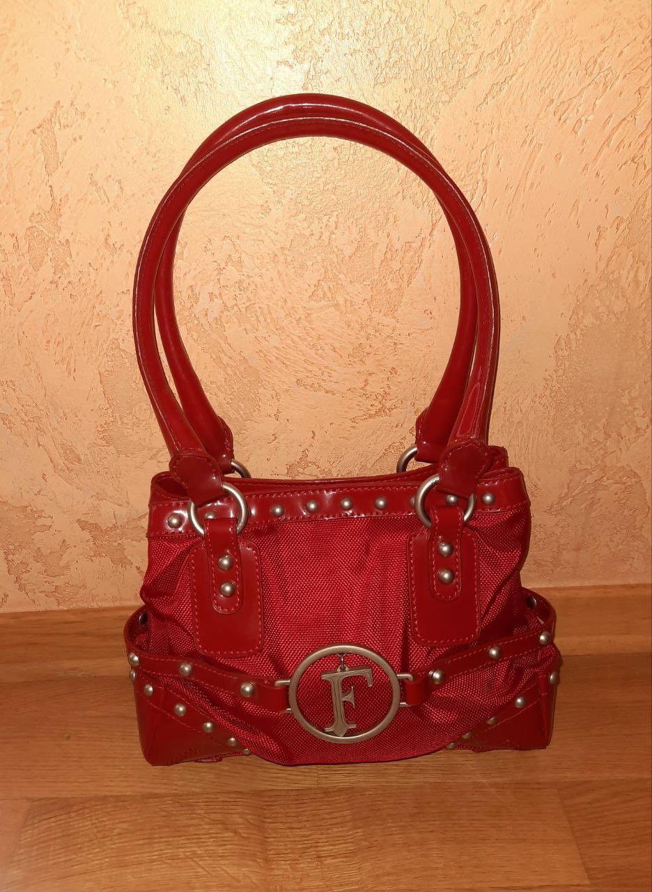 Sac à Main En Cuir Beige GIANFRANCO FERRE MILANO - Vintage - État Comme Neuf - Porté Une Fois