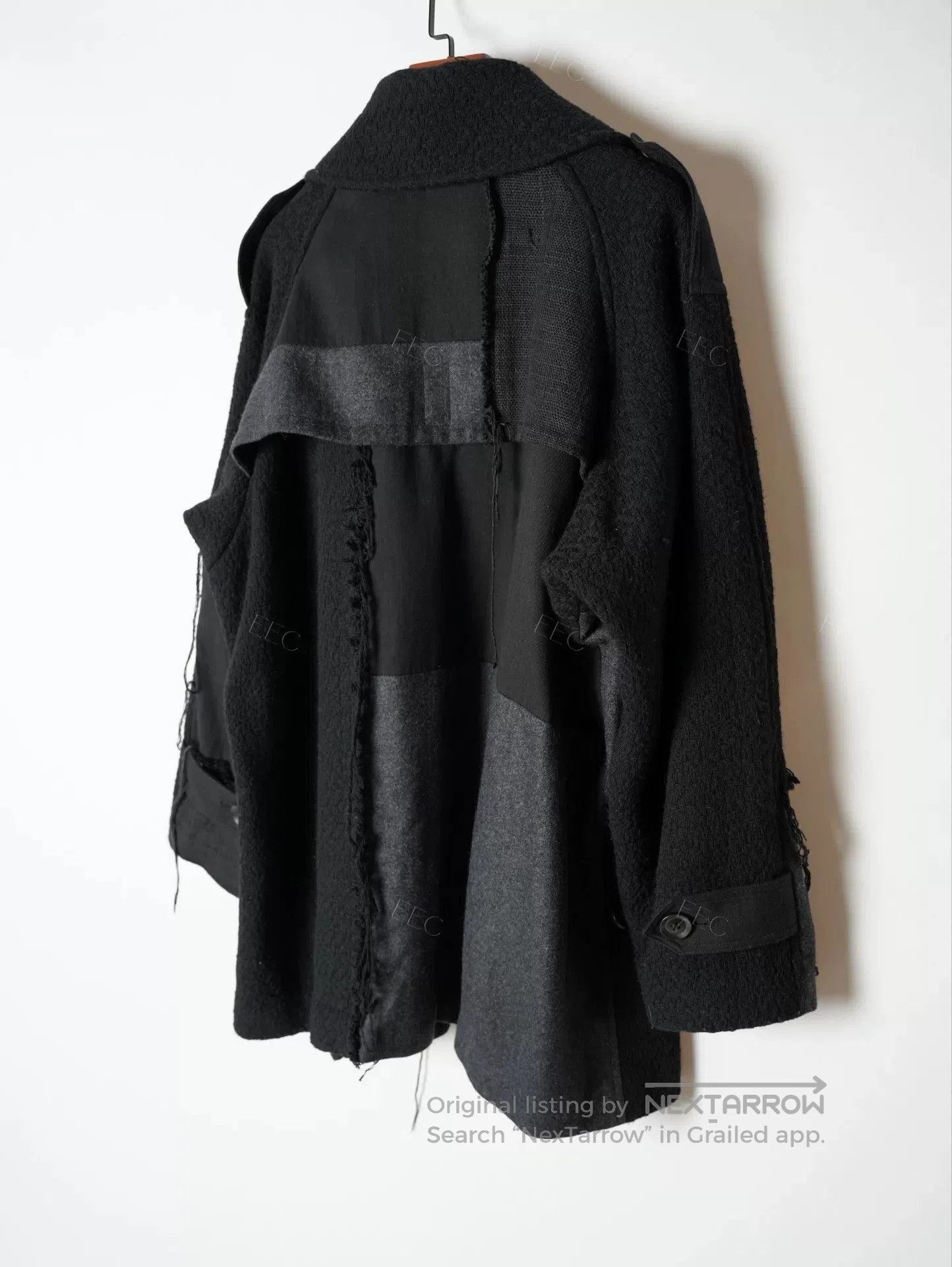 Yohji Yamamoto Yohji Yamamoto Black Wool Blend Coat. Size US M / EU 48-50 / 2 - 6 Thumbnail