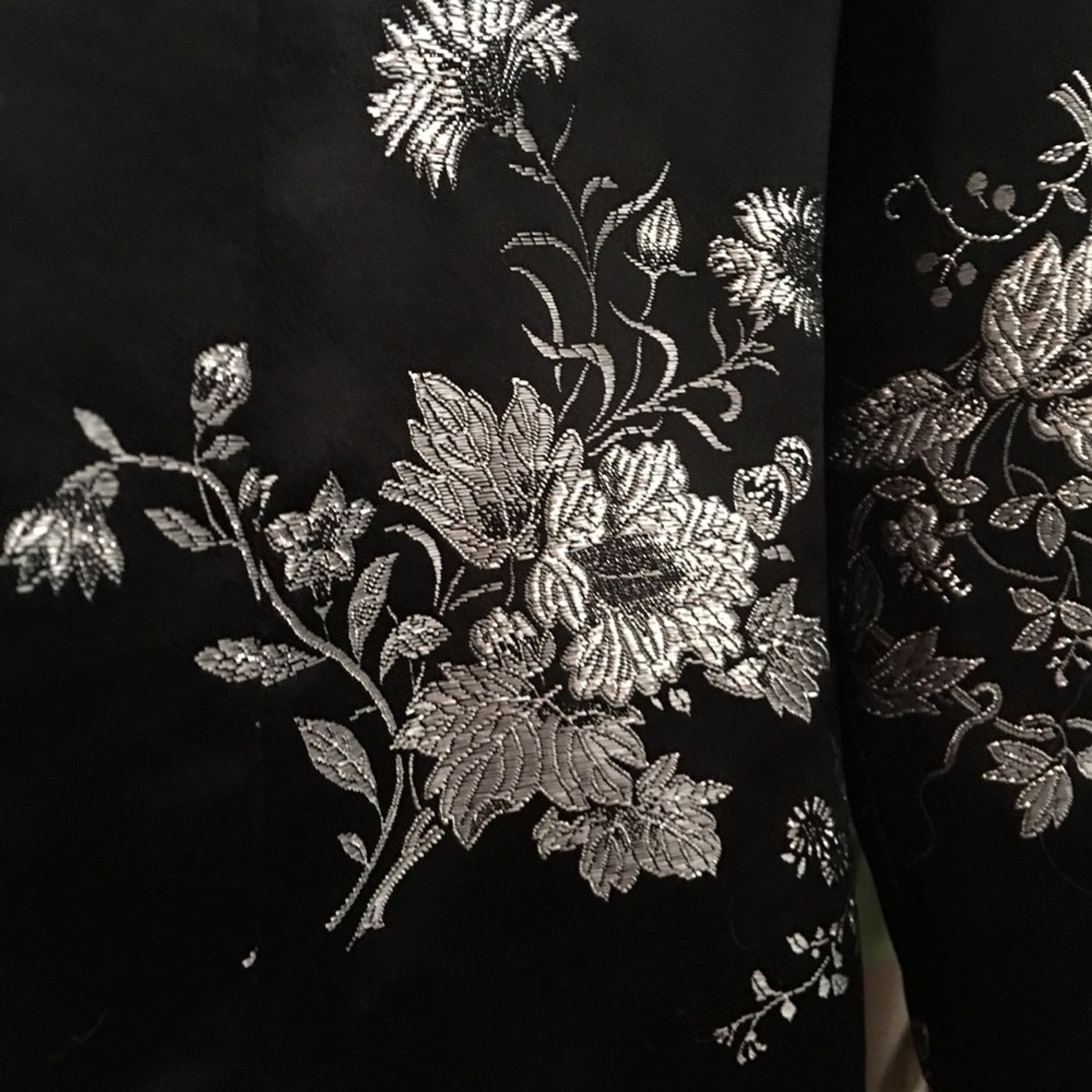 Vintage Sheri Martin New York metallic floral embroidered jacket Size M / US 6-8 / IT 42-44 - 3 Thumbnail