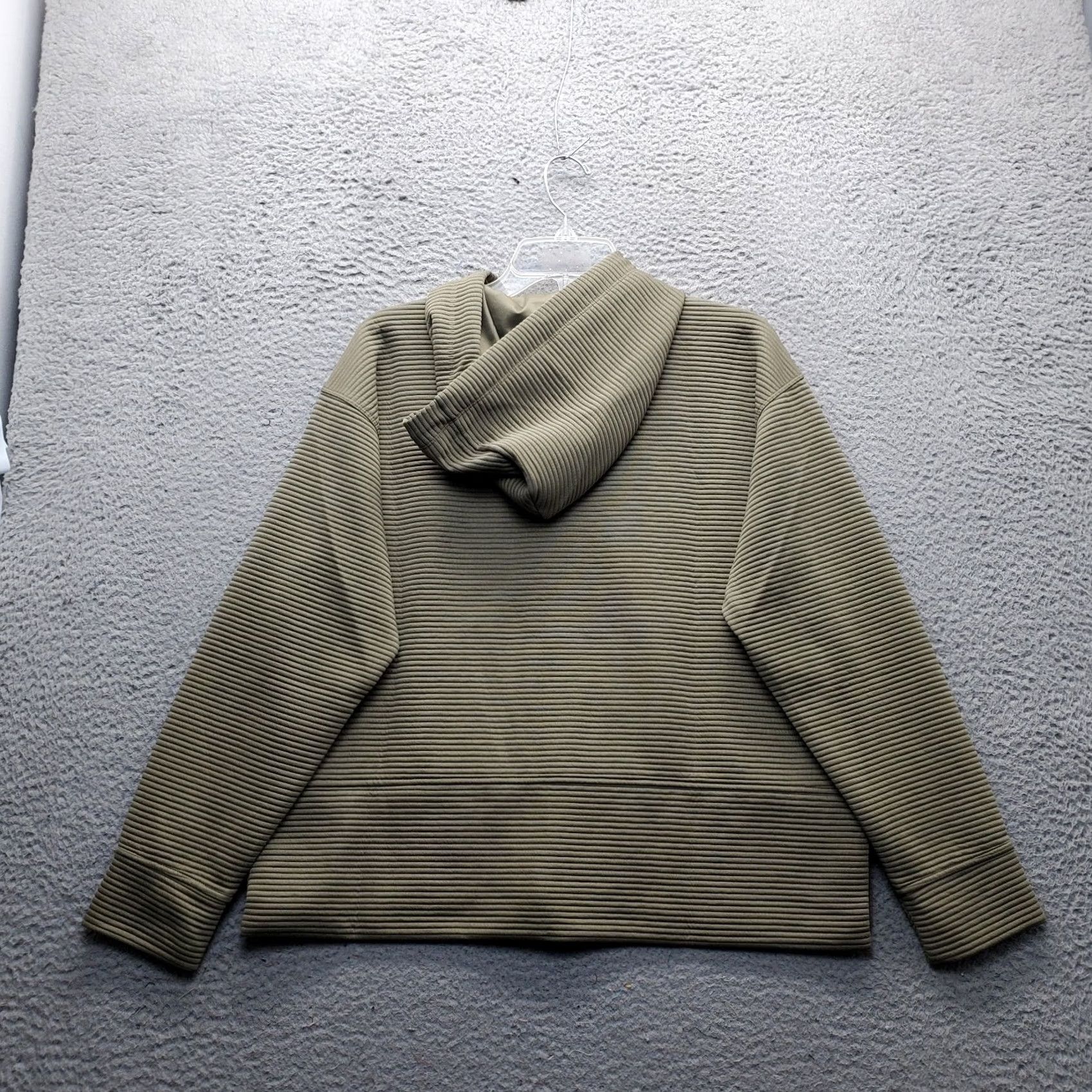 DKNY DKNY Womens Hooded Jacket M Green Pockets DPMJ9667 Size M / US 6-8 / IT 42-44 - 2 Thumbnail