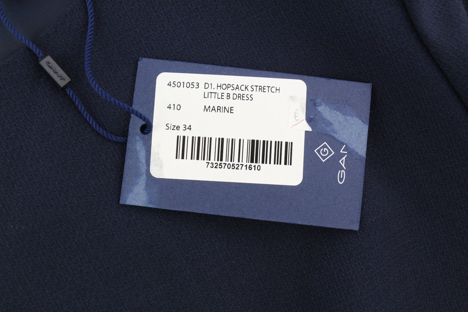 Gant HOPSACK STRETCH EU34 Wool Blend 3/4 Sleeve Dress 84933 Size XS / US 0-2 / IT 36-38 - 6 Thumbnail