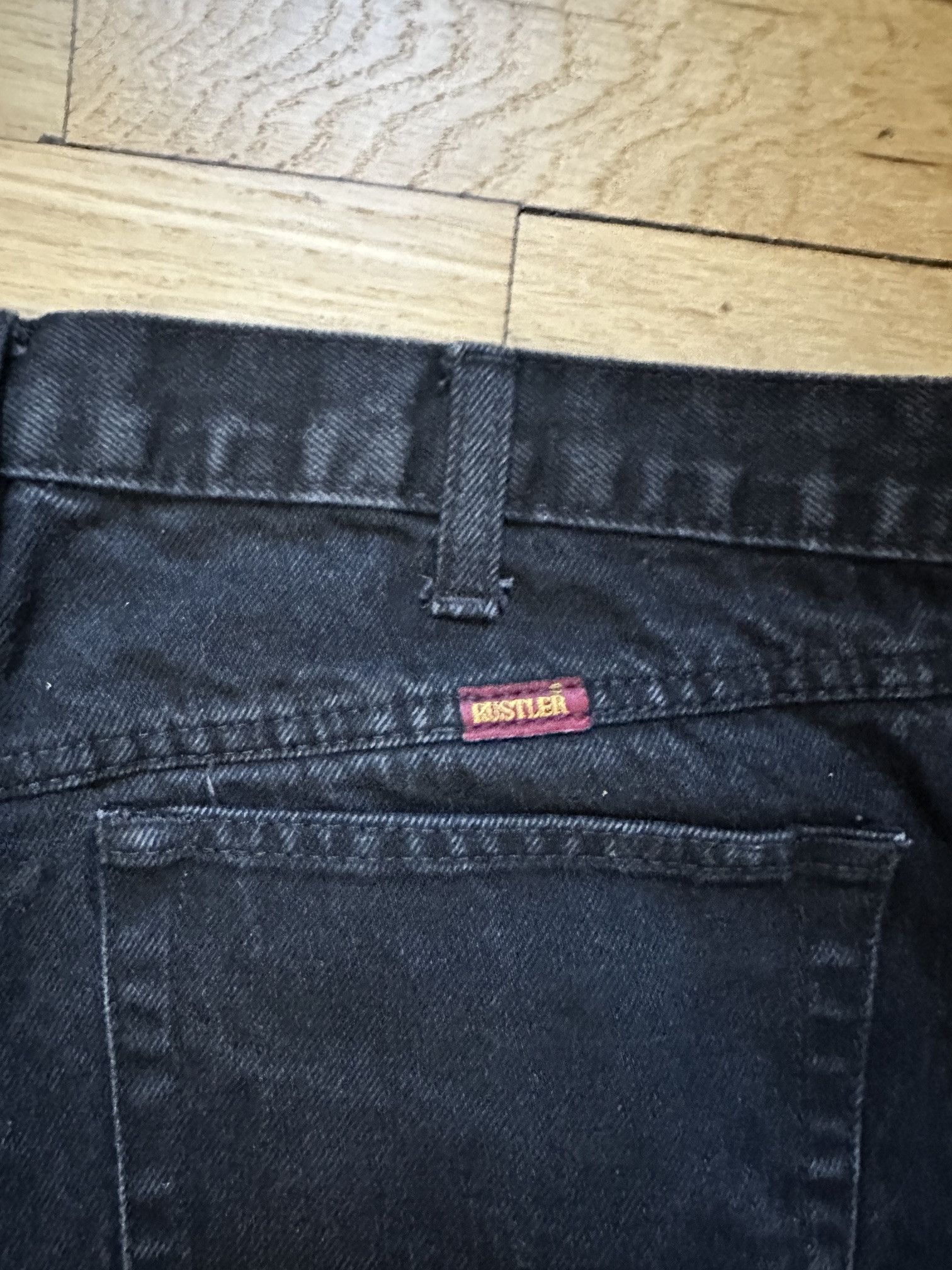 Rustler RUSTLER BLACK STRAIGHT LEG JEANS IN Size Measured 34X31 Size US 34 / EU 50 - 6 Thumbnail