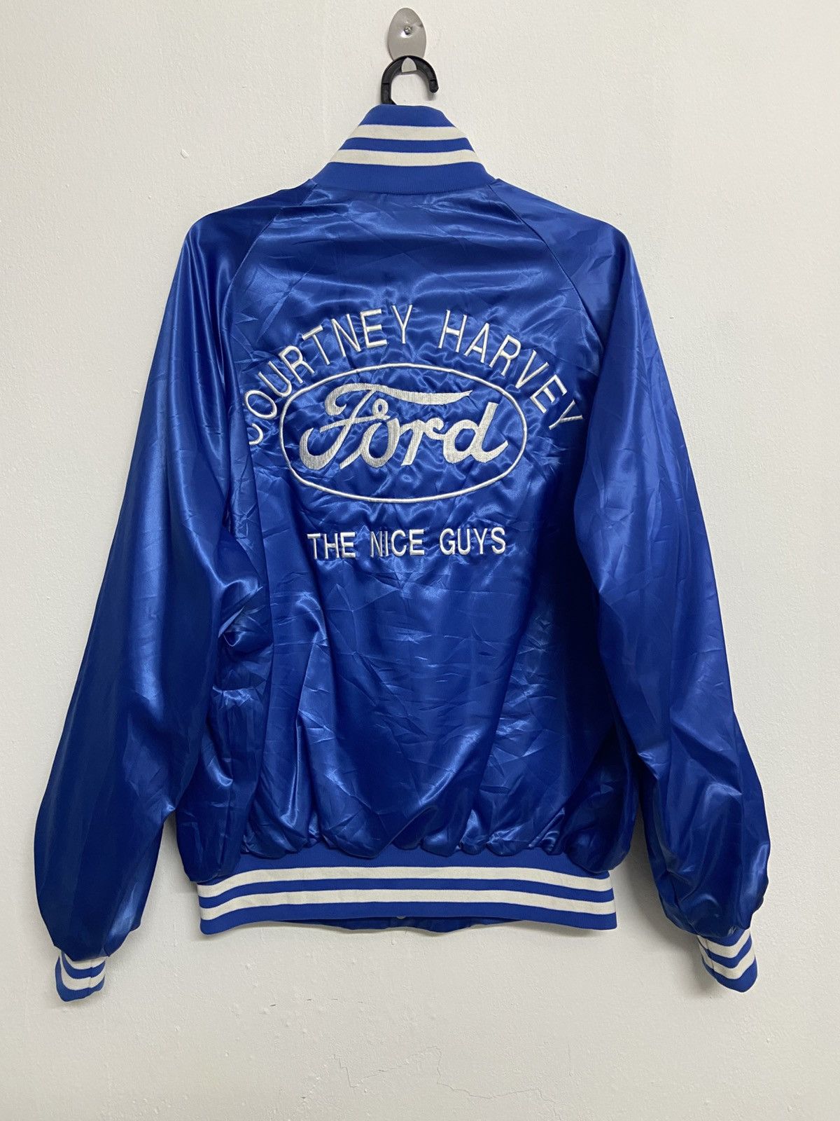 Ford Vintage Ford West Ark Satin Sports Jacket Size US XL / EU 56 / 4 - 1 Thumbnail