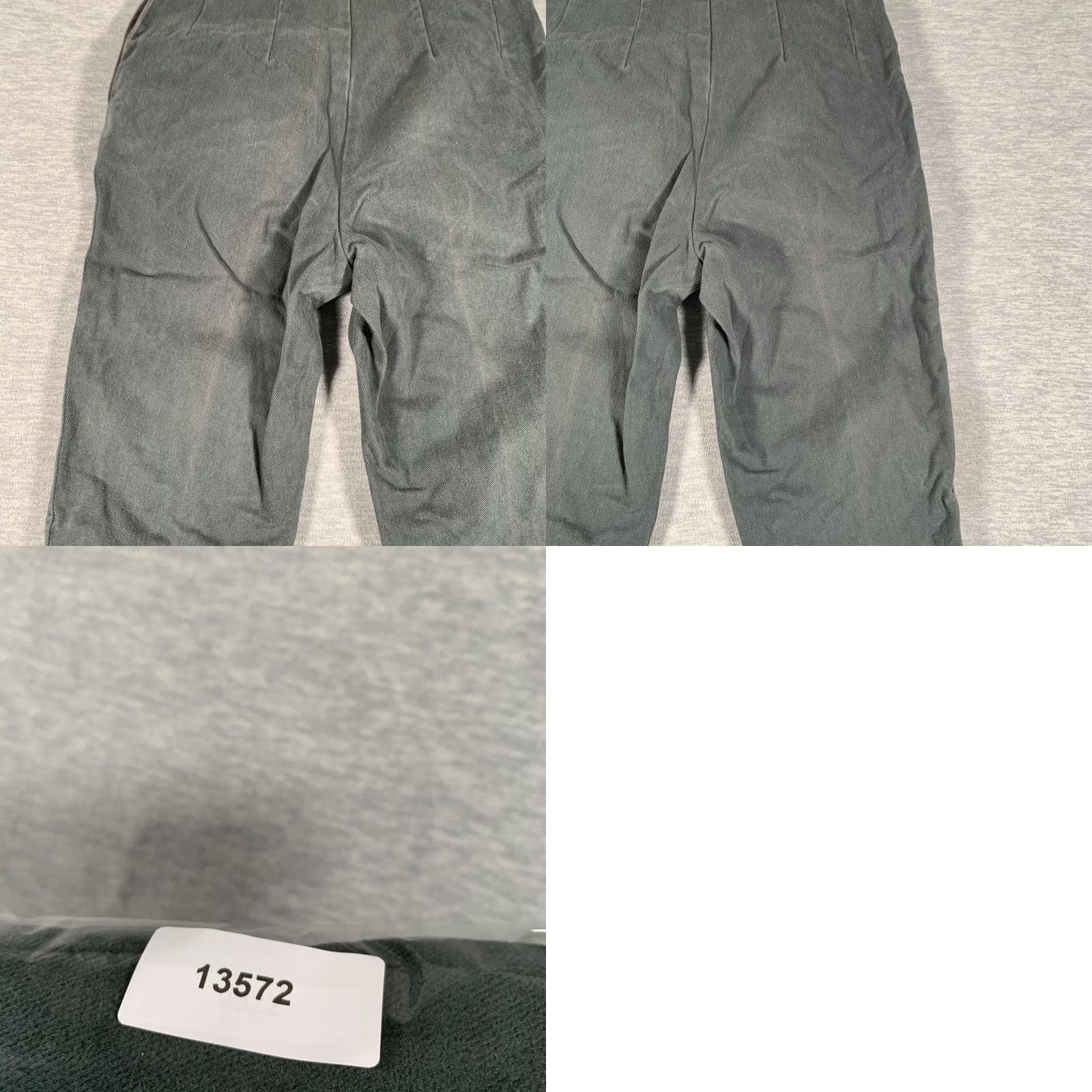 Vintage Vintage Armani Jeans Pants Womens 6 Green Cotton Tapered Chino Twill USA Size 28" / US 6 / IT 42 - 10 Thumbnail