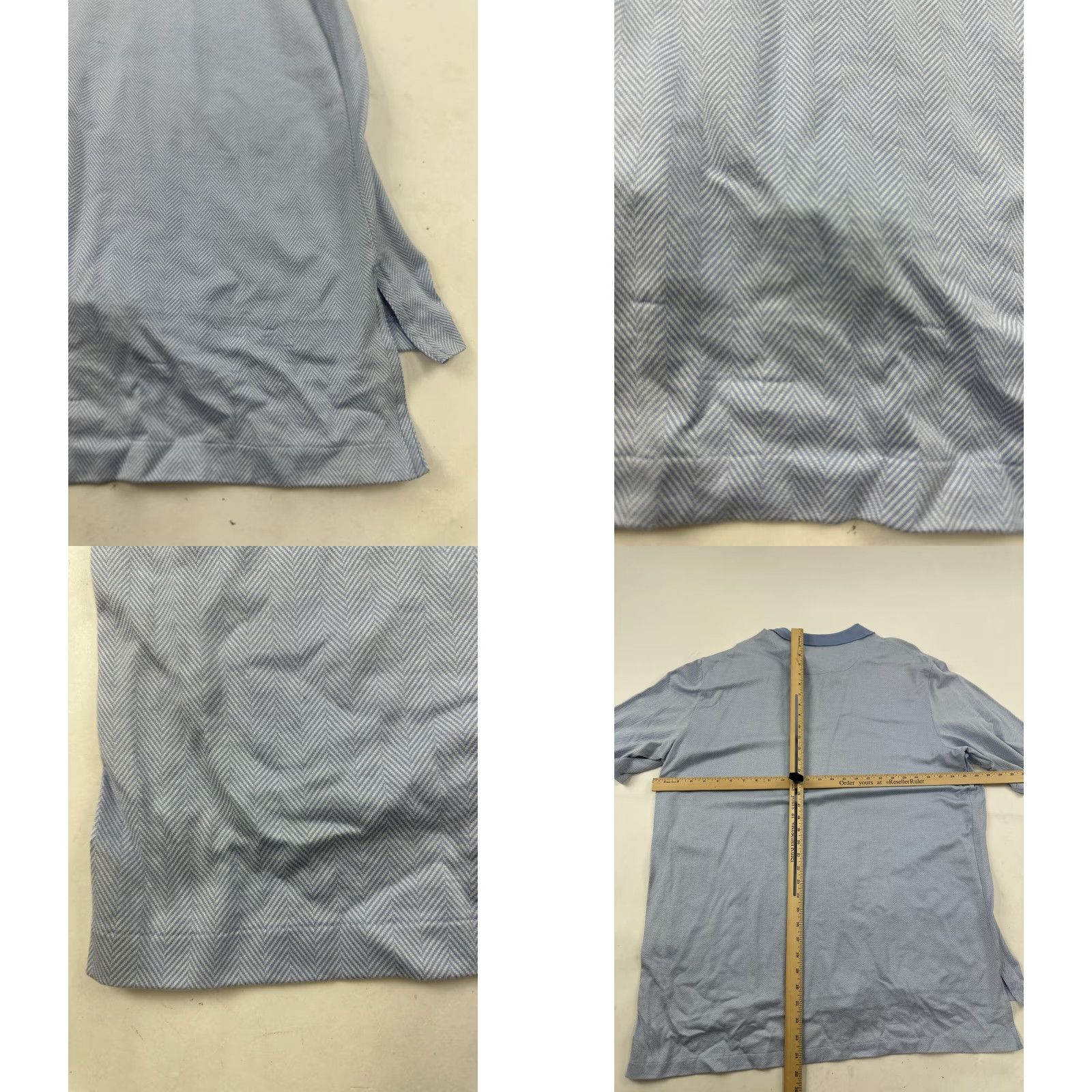 Polo Ralph Lauren Polo Ralph Lauren Polo Shirt Mens 2XL Blue Golf Pima Cotton High Low Slit Collar Shirt Size US XXL / EU 58 / 5 - 9 Thumbnail