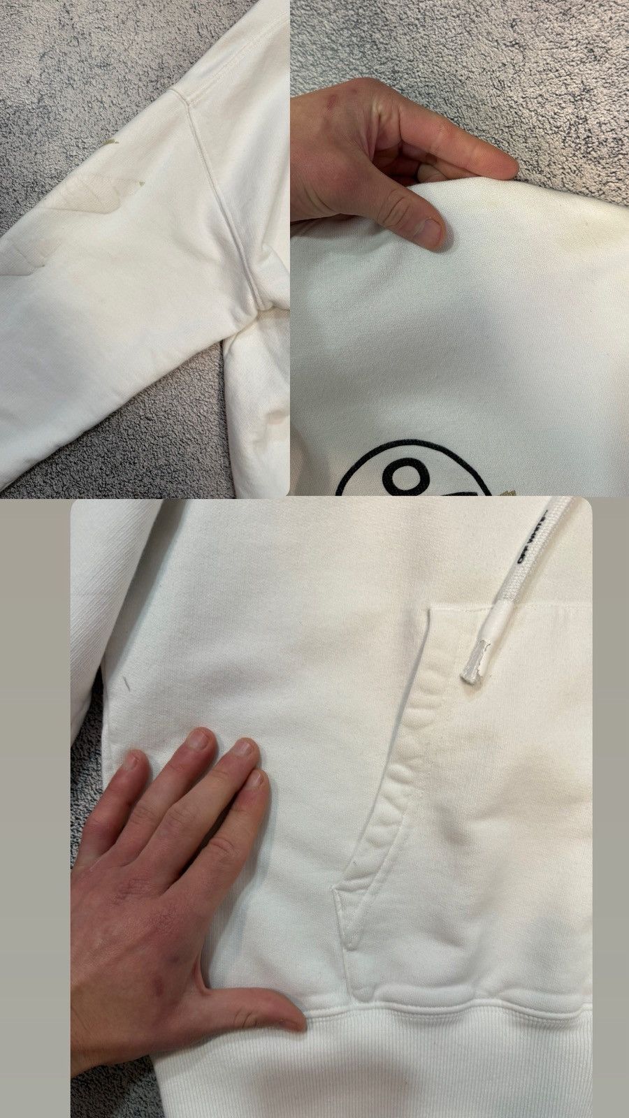 Off-White Off-White Tape Diag Arrows Hoodie White Beige Men S Portugal Size US S / EU 44-46 / 1 - 19 Thumbnail