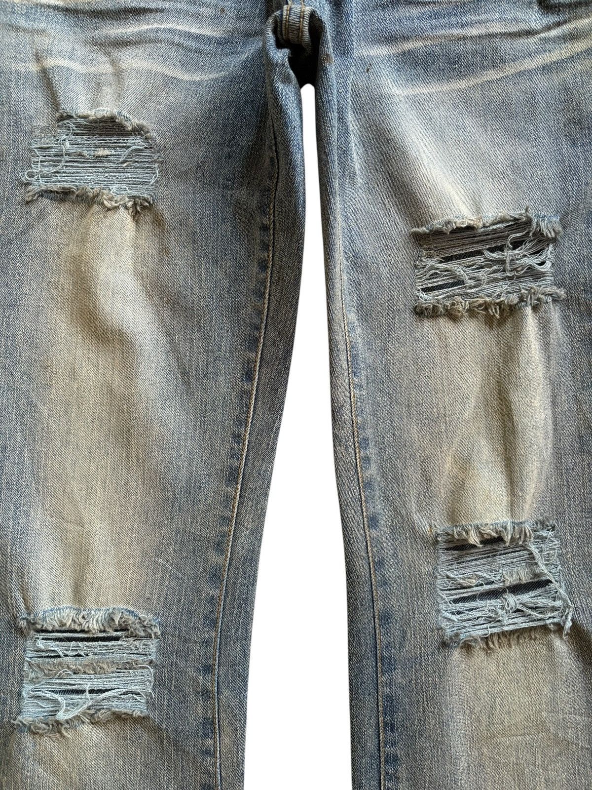 Japanese Brand Vintage Japanese Brand Mud Wash Distress Ripped Flare Jeans Size 26" / US 2 / IT 38 - 5 Thumbnail
