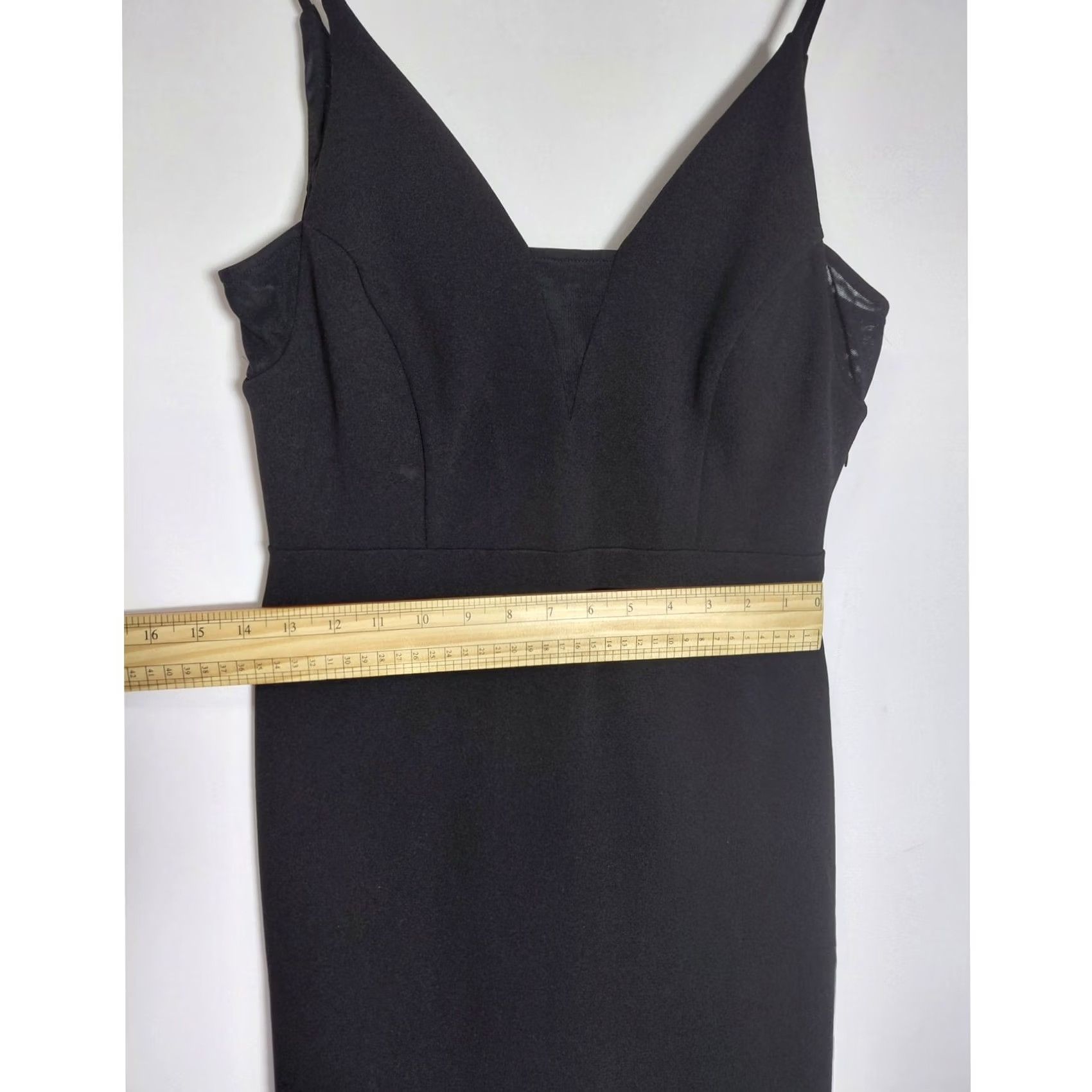 Express EXPRESS Black Spaghetti Strap Dress Solid Knit Short Sleeveless Size S/P Women Size 28" / US 6 / IT 42 - 5 Thumbnail