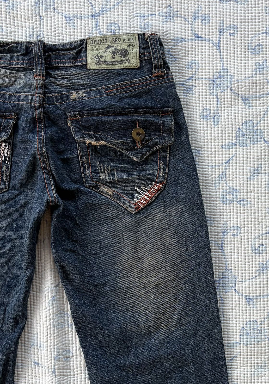 Other Africa Taro Streetwear Distressed Flared Denim Size US 30 / EU 46 - 11 Thumbnail
