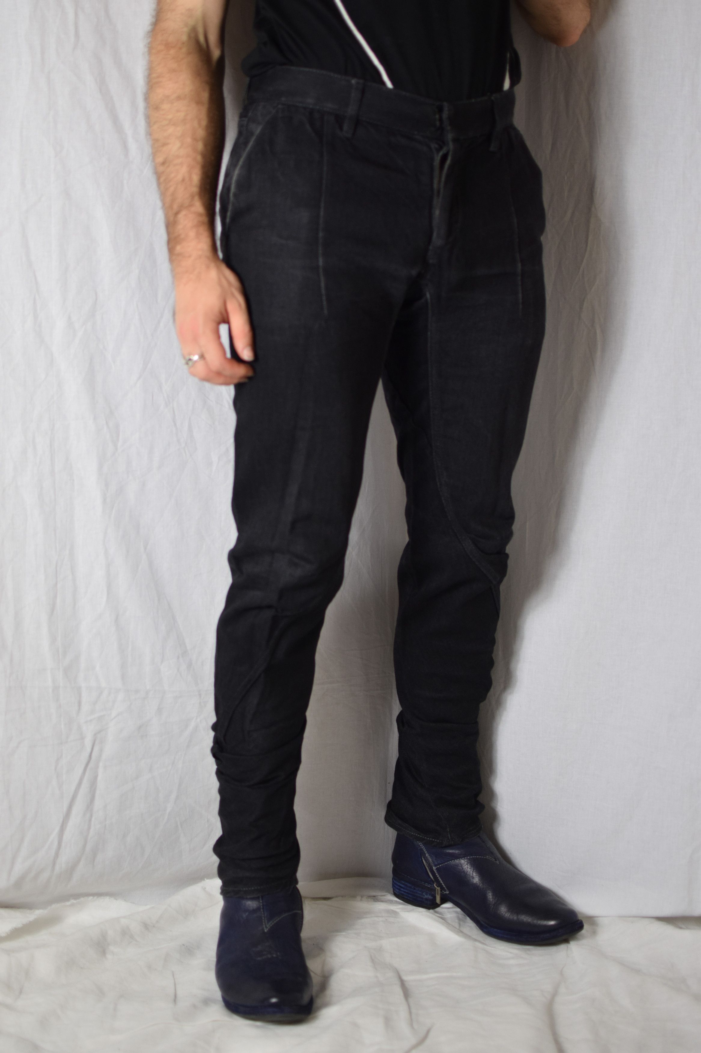 Devoa Slim Pants Black x Black Denim (PTF-STS, sz 3 fits 32) | Grailed