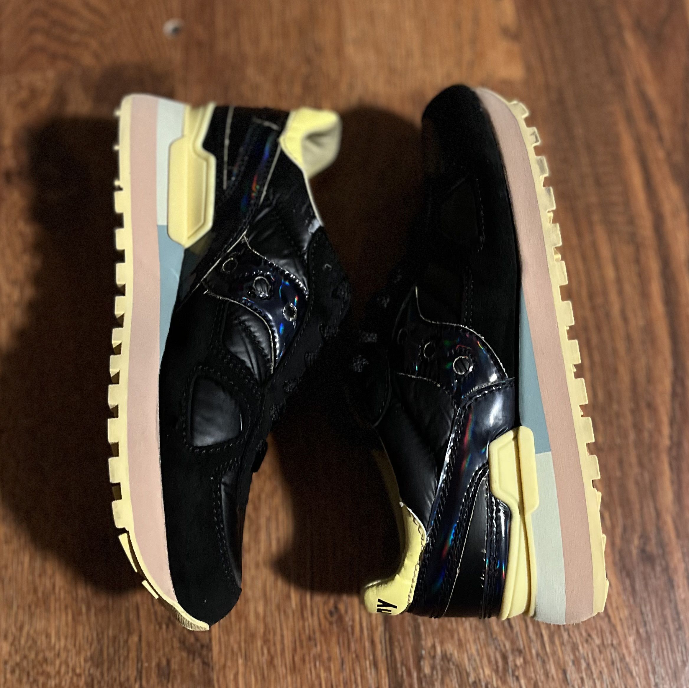 Saucony Saucony Shadow 500 Black Iridescent Sneakers Size US 6.5 / IT 36.5 - 2 Thumbnail