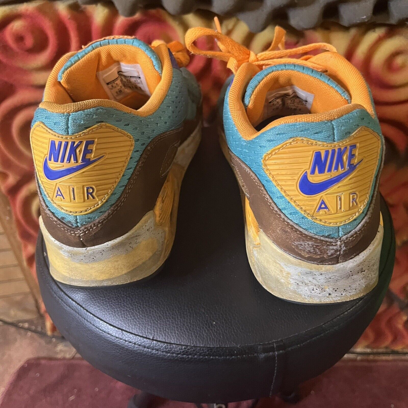 Nike Nike Men's Air Max 90 EM Sneakers Blue Multi Size 9.5 Size US 9.5 / EU 42-43 - 4 Thumbnail