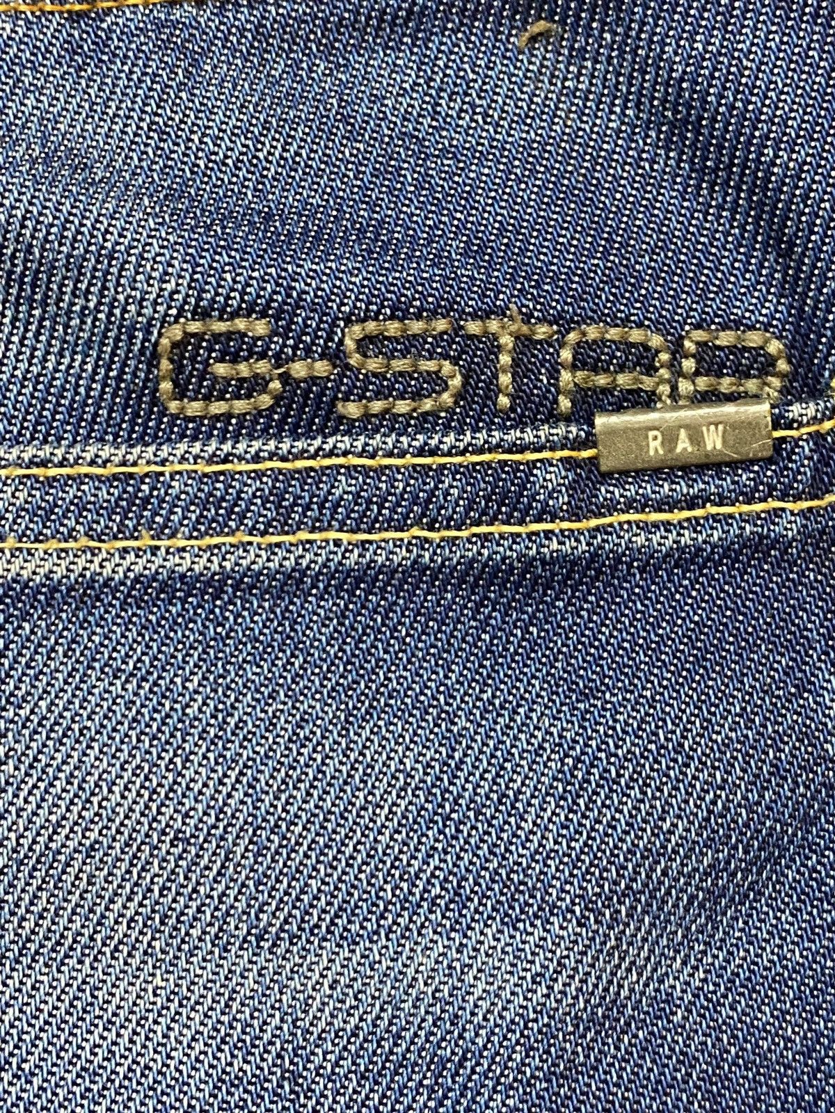 Raw State Vintage G Star Raw Blue Wash Distressed Slim Jeans Size US 36 / EU 52 - 9 Thumbnail